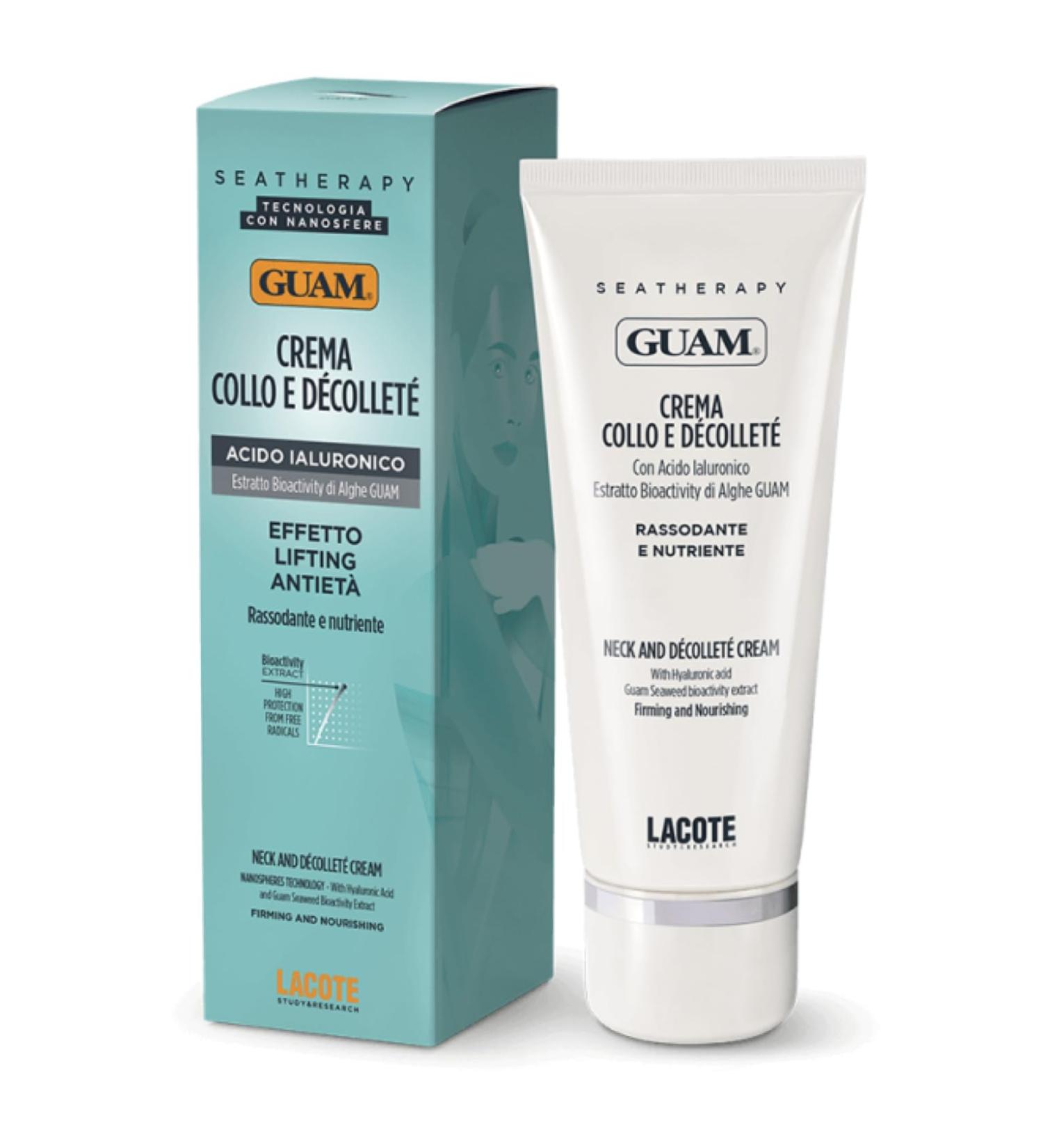 Guam SeaTherapy Neck Firming Cream with Hyaluronic Acid & Seaweed | Anti-Aging Neck & Chest Cream - 75 ML - Buy Online on GoSupps.com