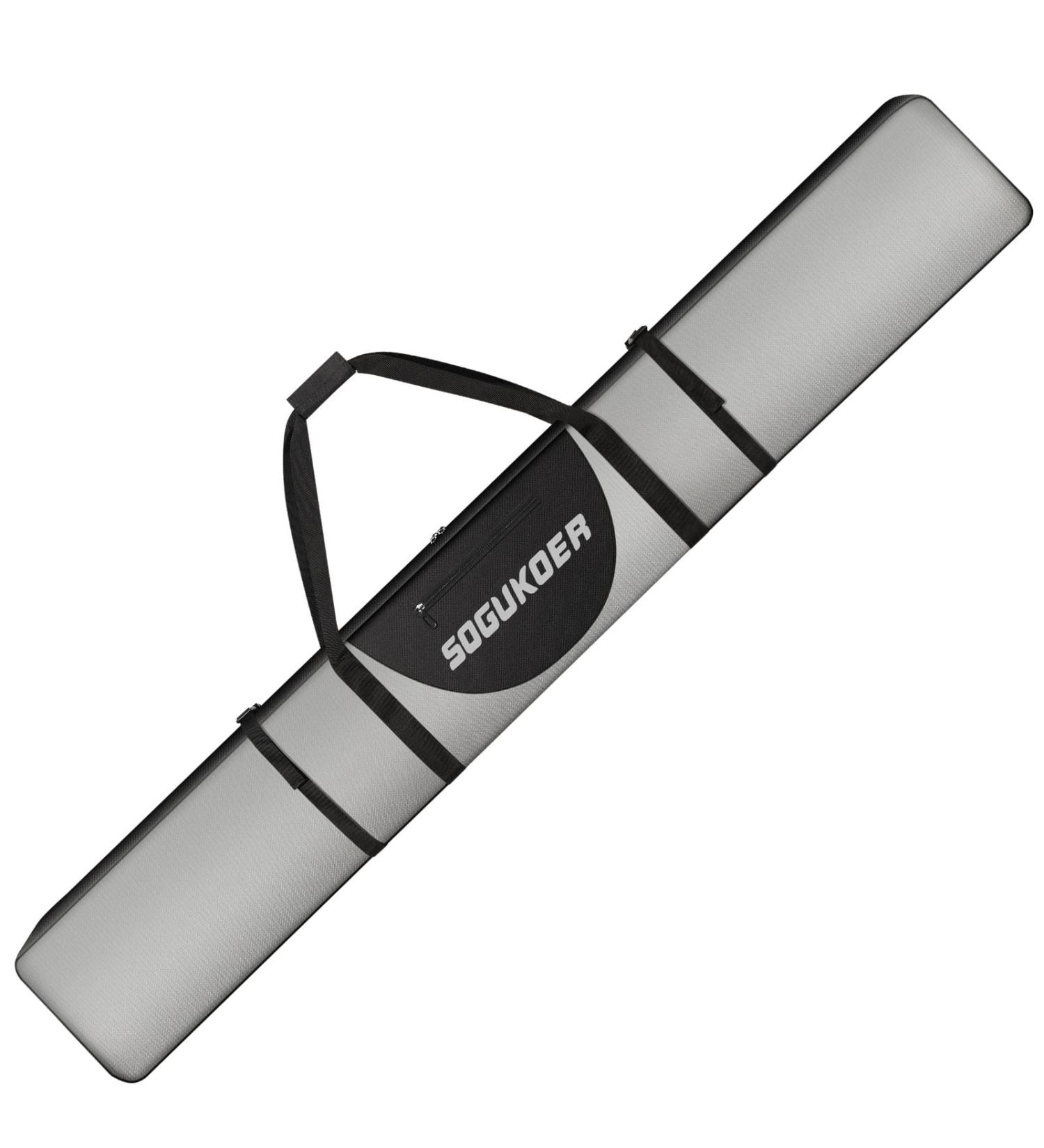 SOGUKOER 185CM Ski Bag Padded Snowboard Bag | Water-Resistant & Durable | Compression Straps | Adjustable Length | for Snow & Air Travel - Buy Online on GoSupps.com