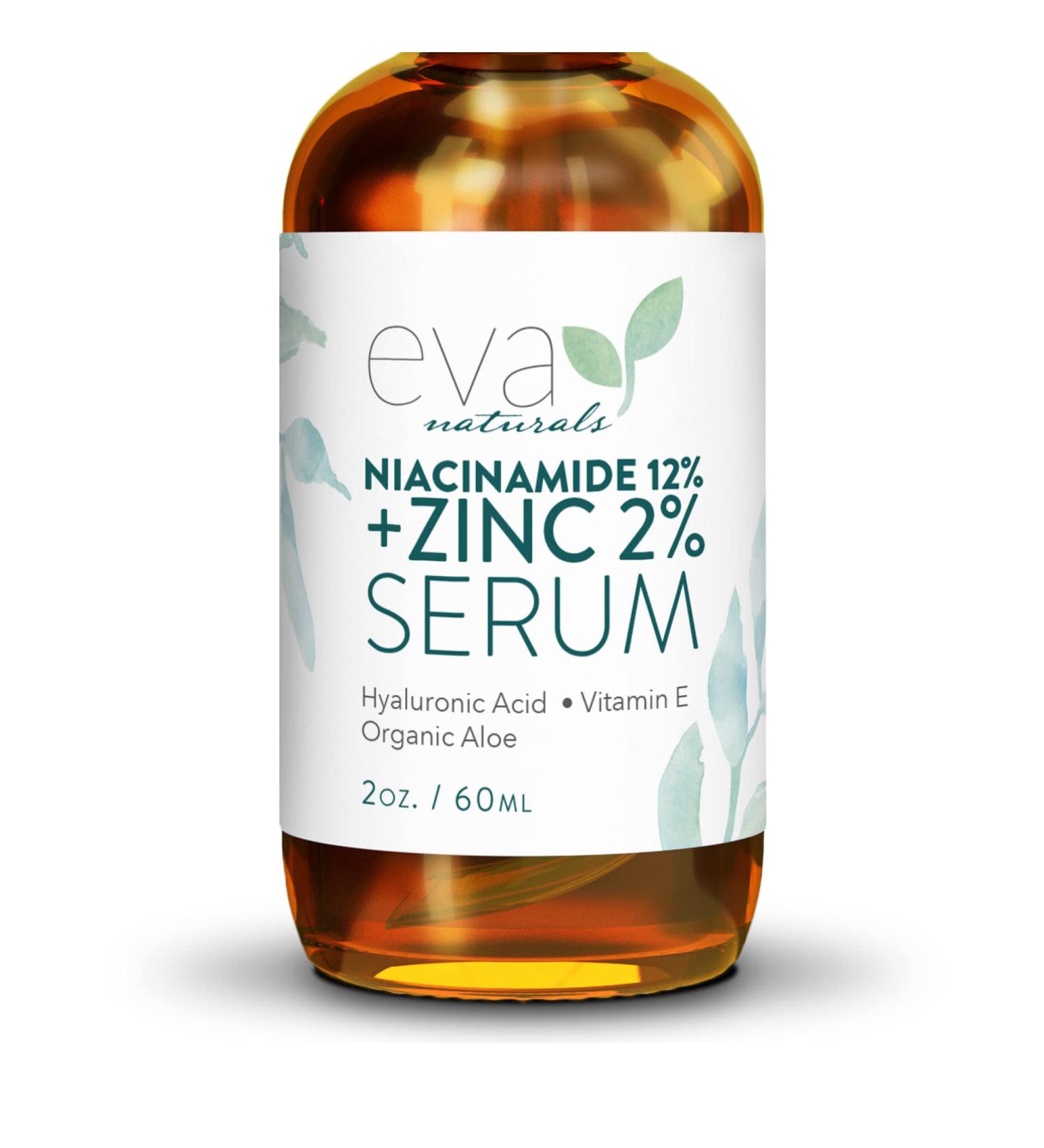 Niacinamide Serum for Face with Zinc, Hyaluronic Acid - Brighten, Minimize Pores, Reduce Oil, Fade Dark Spots - Anti-Aging Formula (2 oz) - Buy Online on GoSupps.com