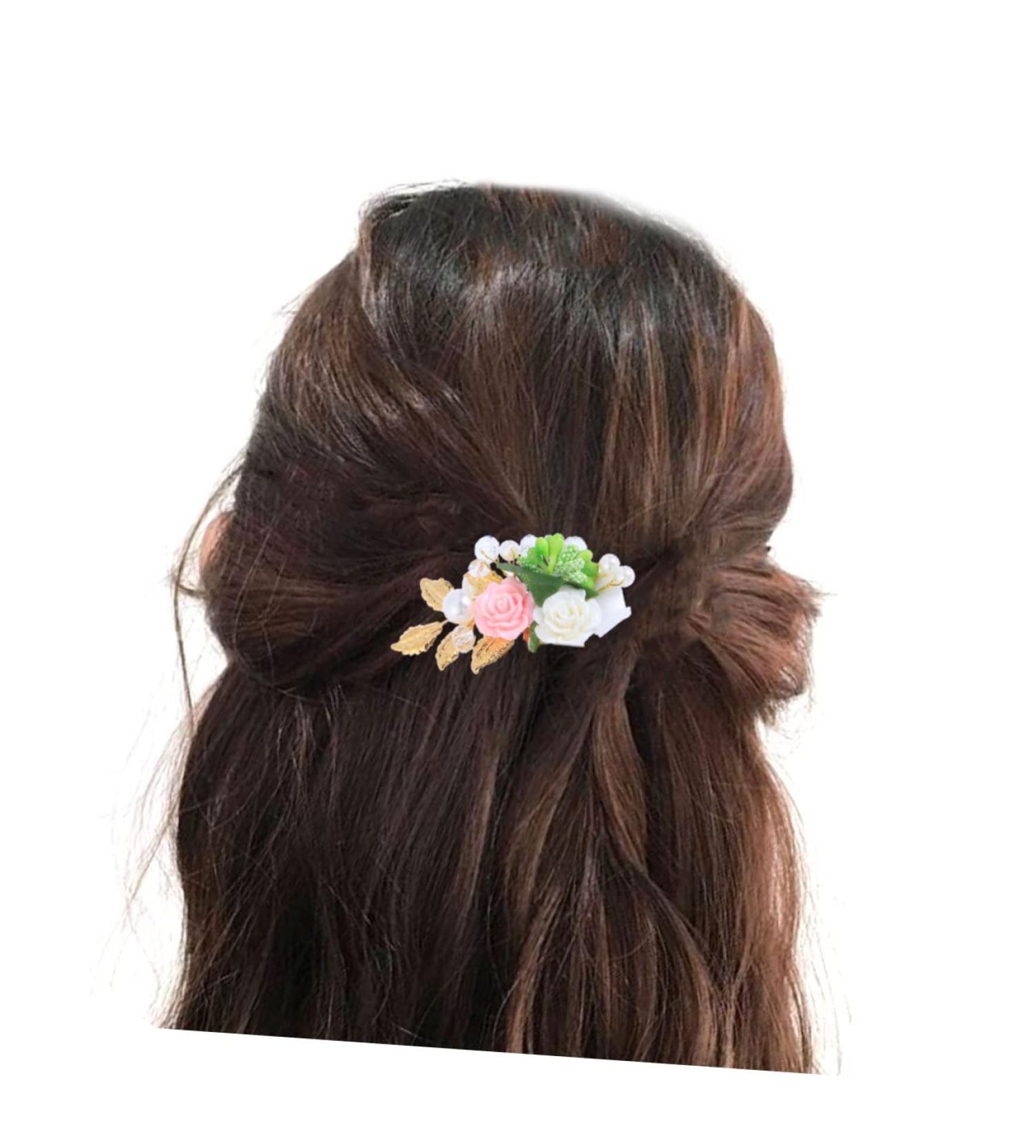Didiseaon Wedding Hair Comb Bride Wedding Dress Hair Accessories Flower Hair Comb - Buy Online on GoSupps.com