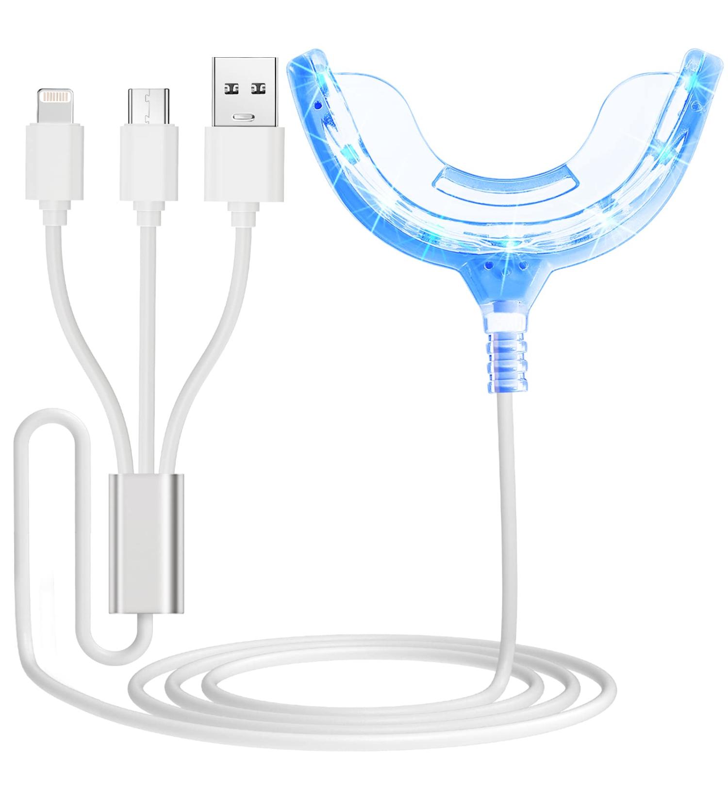 LED Teeth Whitening Light | TYTCA Accelerator with 16x Powerful Blue LED for Home Use - Removes All Stains | iPhone/Android/USB Compatible - Buy Online on GoSupps.com