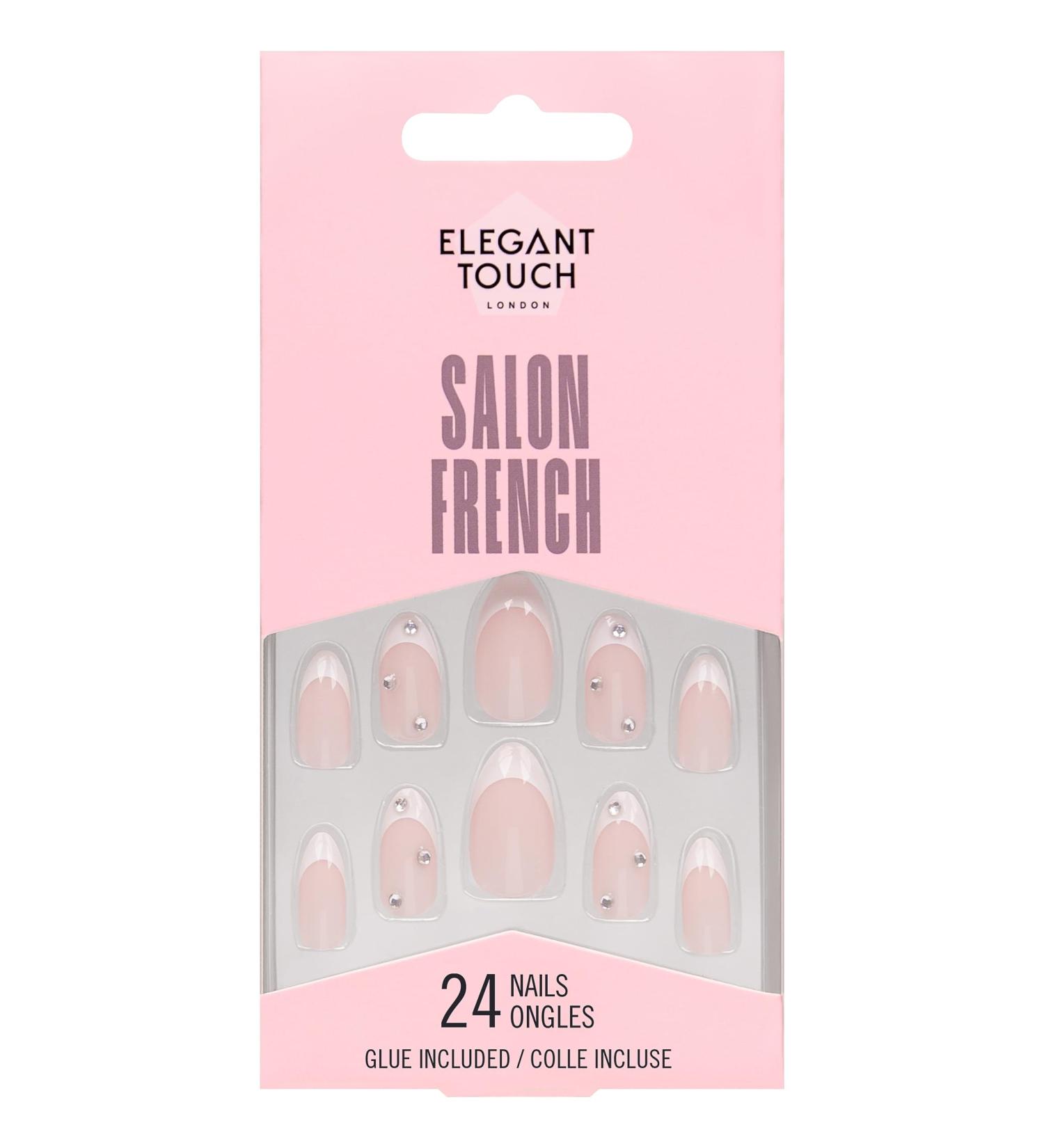 Elegant Touch French Nails 128