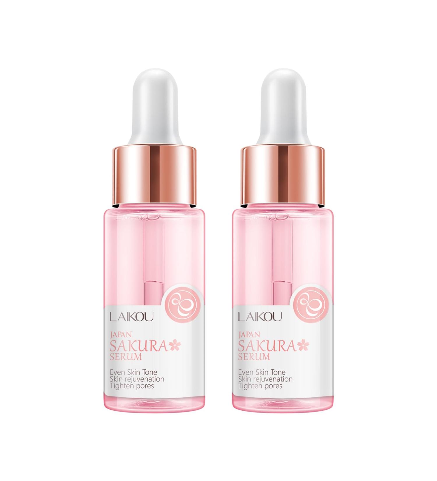 Japan Sakura Serum - Cherry Blossom Facial Essence for Hydration & Dark Spot Reduction | 30ml x 2pcs - Buy Online on GoSupps.com