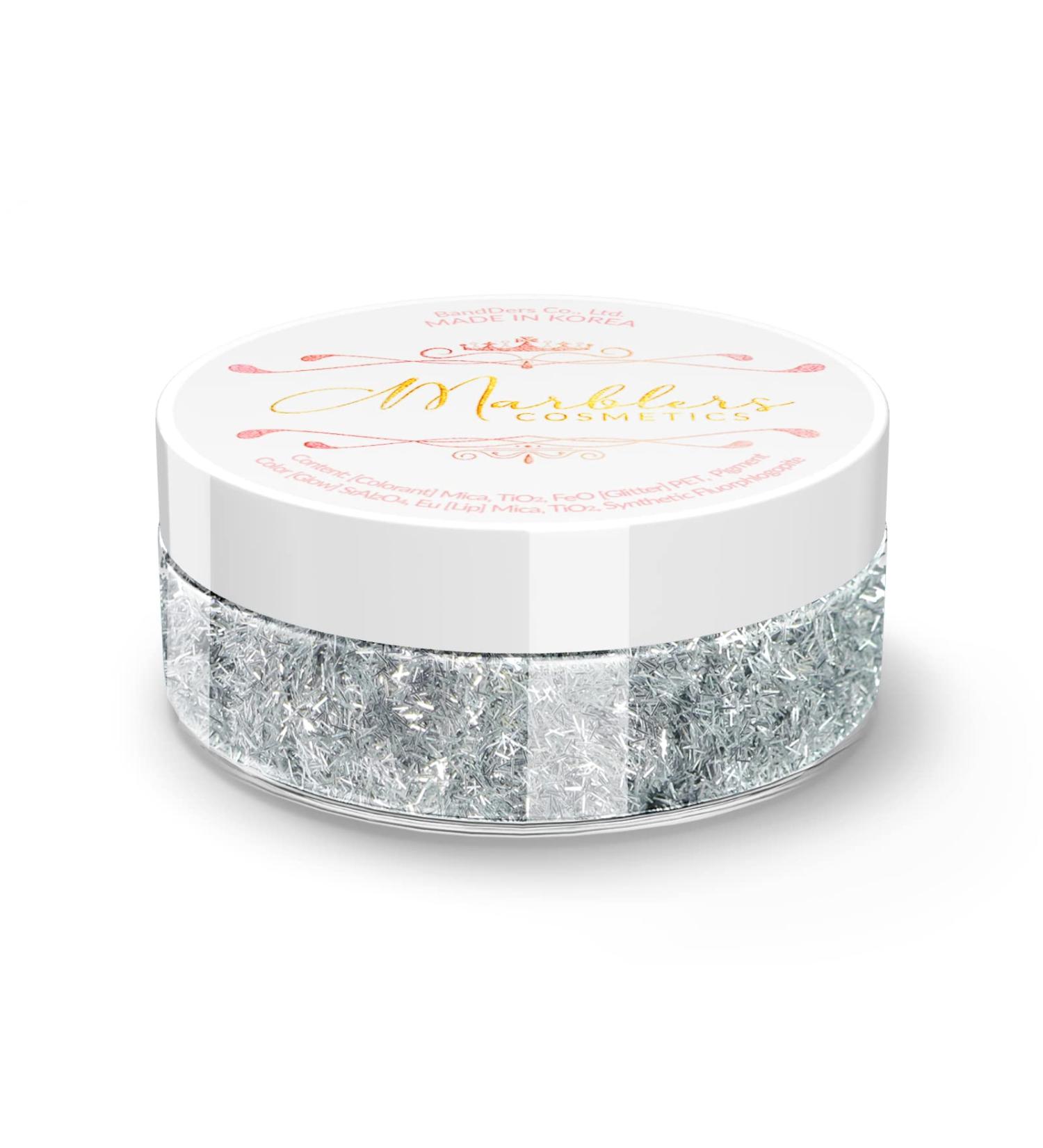 MARBLERS Chunky Glitter Thin Line 0.11oz - Vegan & Cruelty-Free | Cosmetic Grade Flake for Eyeshadow, Nail Art & Party Makeup - Buy Online on GoSupps.com