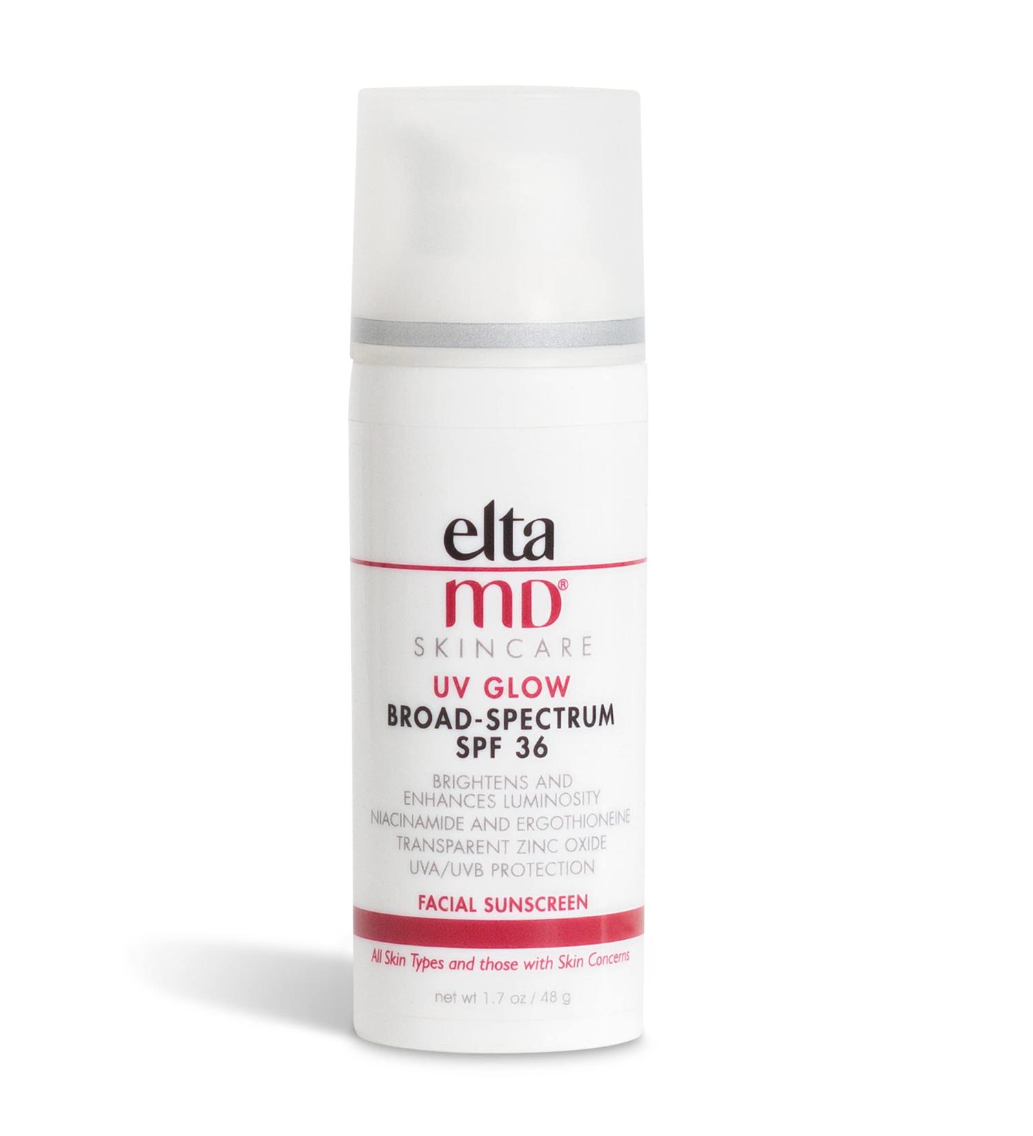 EltaMD UV Glow Moisturizer SPF 36, Non-Greasy Mineral Face Sunscreen - 1.7 oz - Buy Online on GoSupps.com