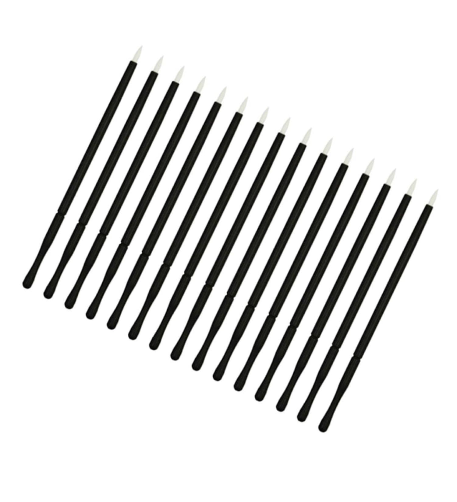 Healeved 50pcs Eye Makeup Tools Eyeliner Brush for Liner Eyeliner Applicator Makeup Eye Wands White - Buy Online on GoSupps.com