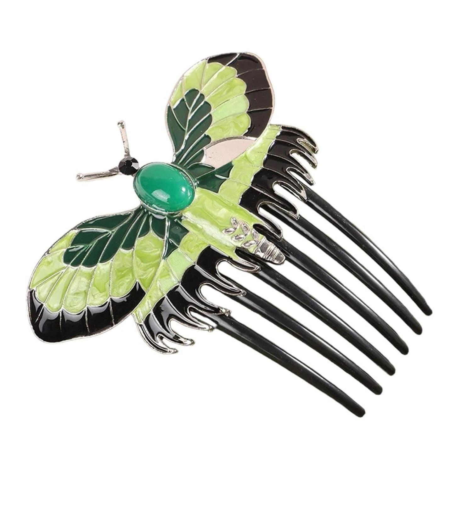 New 2025 1 Pcs Elegant Butterfly Hair Combs Fashion Hair Clips For Women Retro Long Jewelry Teeth Ide Hairpins Hair Accessories Jewelry Fashion Accessories Creative Gift - Buy Online on GoSupps.com