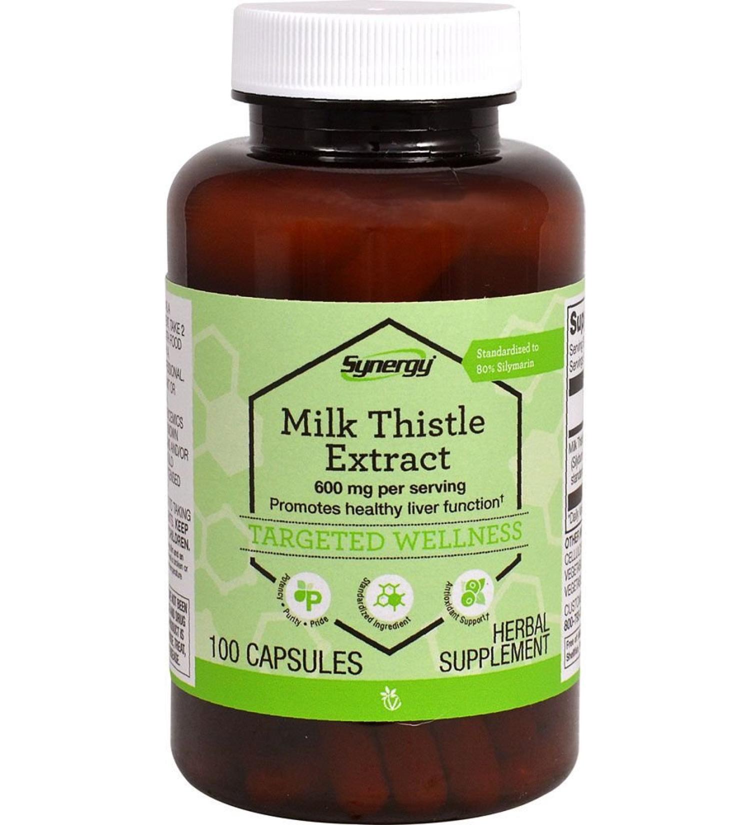 Vitacost Milk Thistle Extract - Standardized -- 600 mg per serving - 100 Capsules 100 Count (Pack of 1) - Buy Online on GoSupps.com