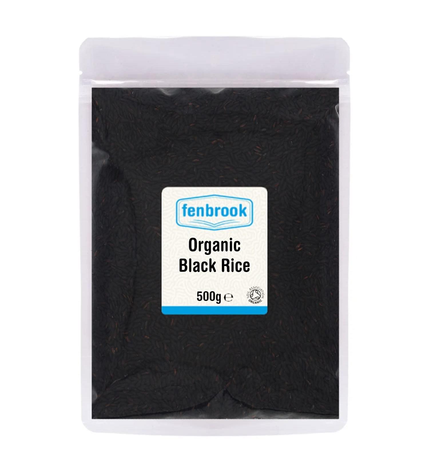 Organic Black Rice 500g Certified Organic by Fenbrook Organic - Buy Online on GoSupps.com