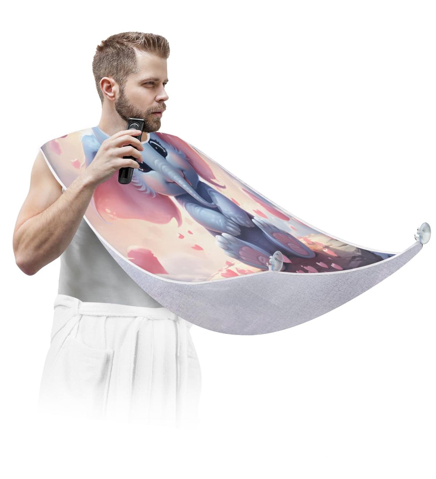 Beard Bib Apron - Scenic Valley Hair Catcher for Men | Perfect Gift for Father's Day Anniversaries & Christmas | Includes 2 Suction Cups - Buy Online on GoSupps.com