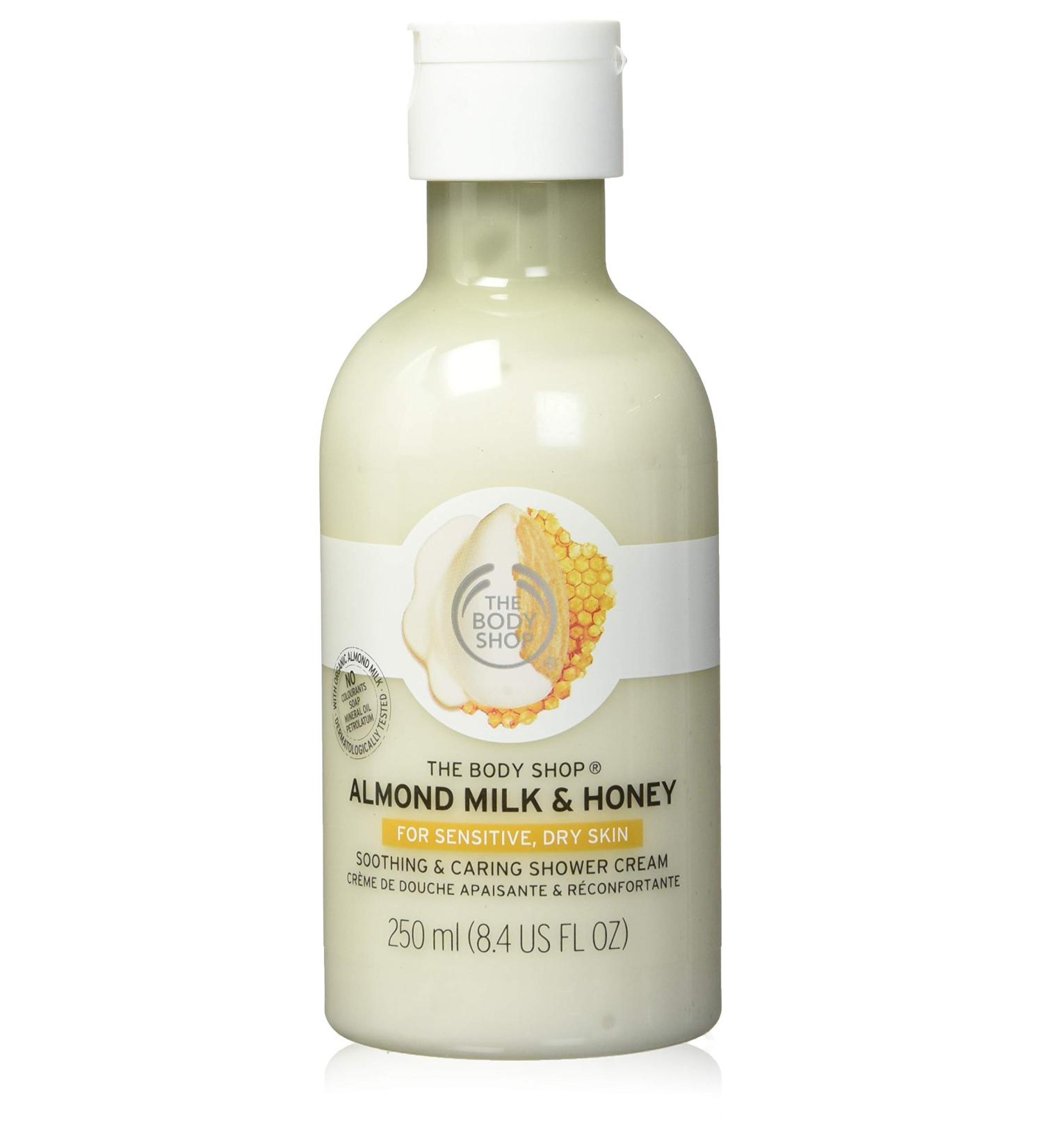 The Body Shop Shower Cream 250ml Almond Milk & Honey For Sensitive Dry Skin - Buy Online on GoSupps.com