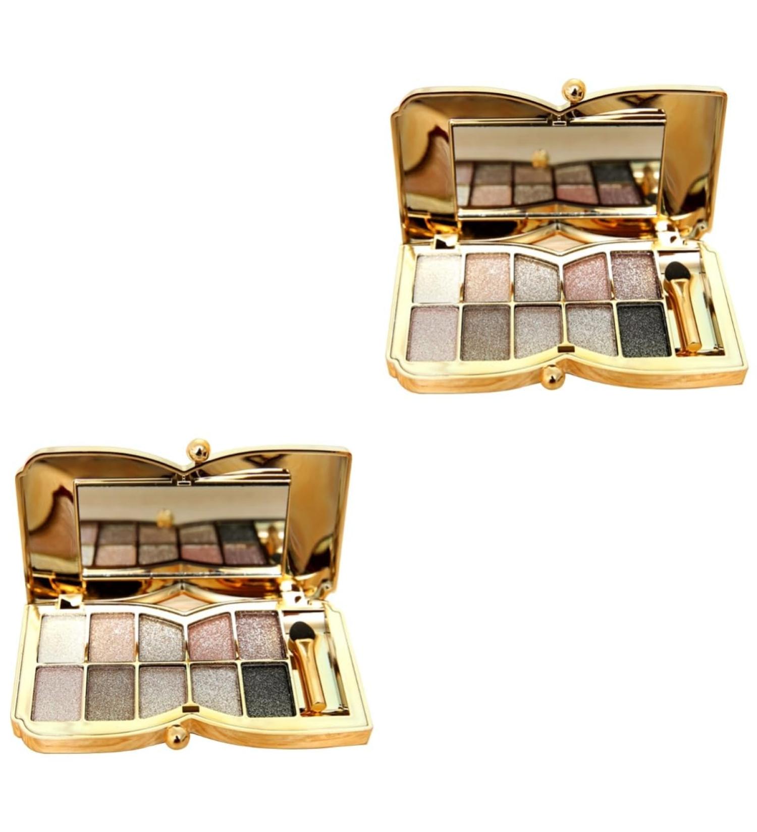 Angoily 2pcs Colorful # With Glitter Flash Brush Colors & Makeup Eyeshadow Shadow Mirror Eye - Buy Online on GoSupps.com