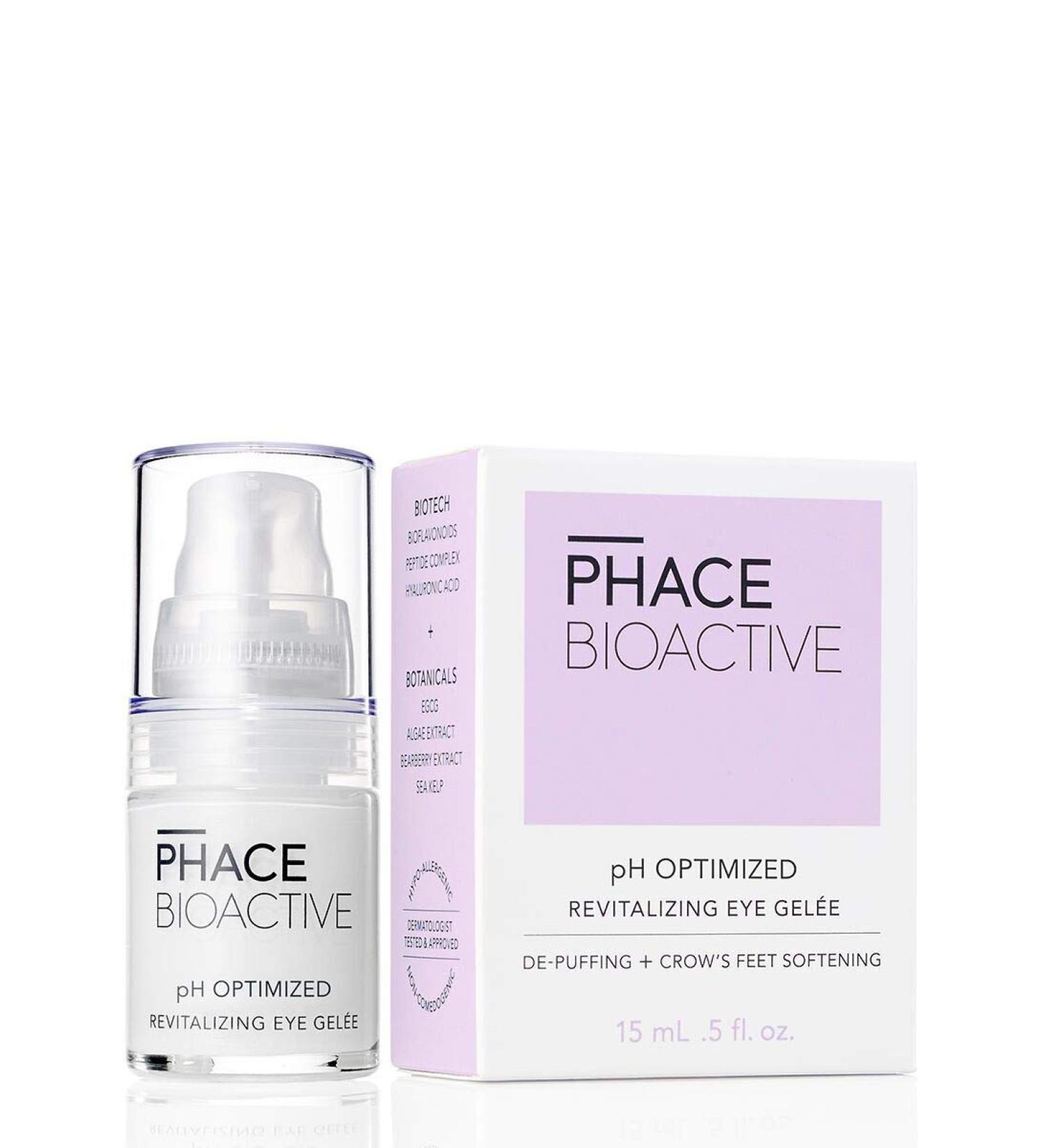 Phace Bioactive Revitalizing Eye Gelee - Anti Aging Eye Cream with Hyaluronic Acid, Peptides, Bioflavonoids & EGCG - Dermatologist Recommended - 0.5 Fl Oz - Buy Online on GoSupps.com