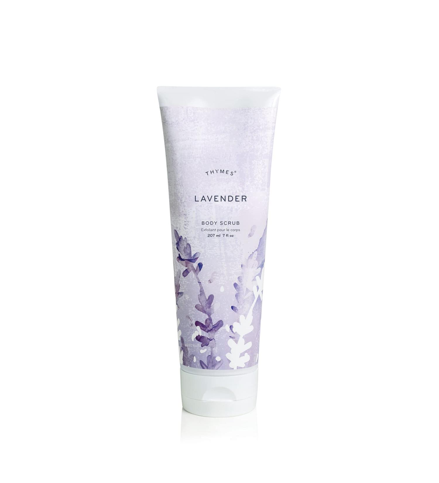 Thymes Lavender Body Scrub - Moisturizing Exfoliator for Skin Care | Versatile Face Foot and Hand Scrub (7 Fl Oz) - Shop Internationally - Buy Online on GoSupps.com