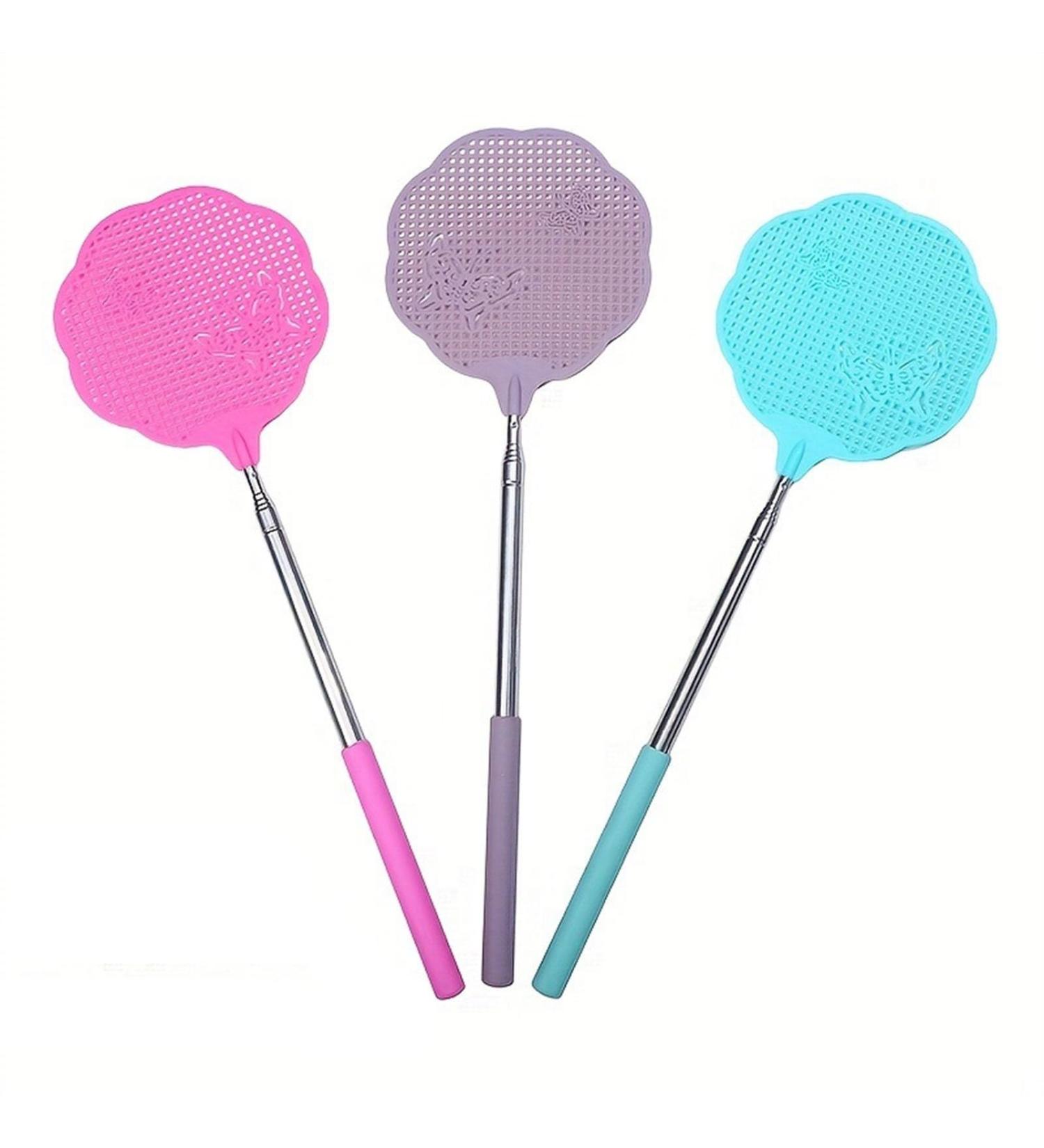 KKRAUS 3 Pack Telescoping Fly Swatter Indoor Outdoor Manual Fly Swatters Heavey Duty Set with Stainless Steel Extendable Handle Flyswatter for Home Kitchen (Color : A Size : 75cm) 75cm A - Buy Online on GoSupps.com