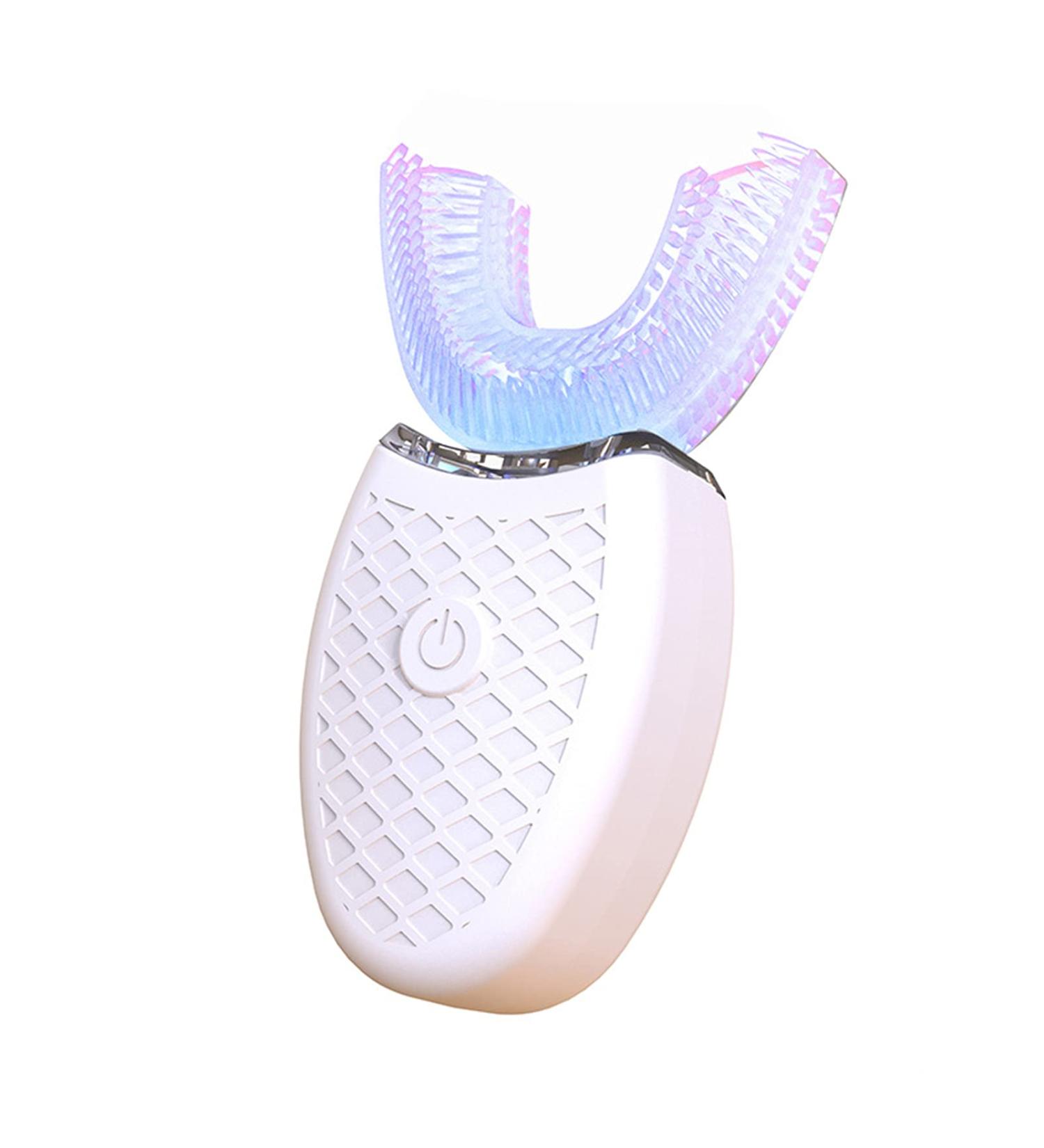 Clenp Electric Toothbrush - U-Shaped Ultrasound Silicone 360 Automatic Blue Light Toothbrush for Adults - Perfect for Home Use - Buy Online on GoSupps.com