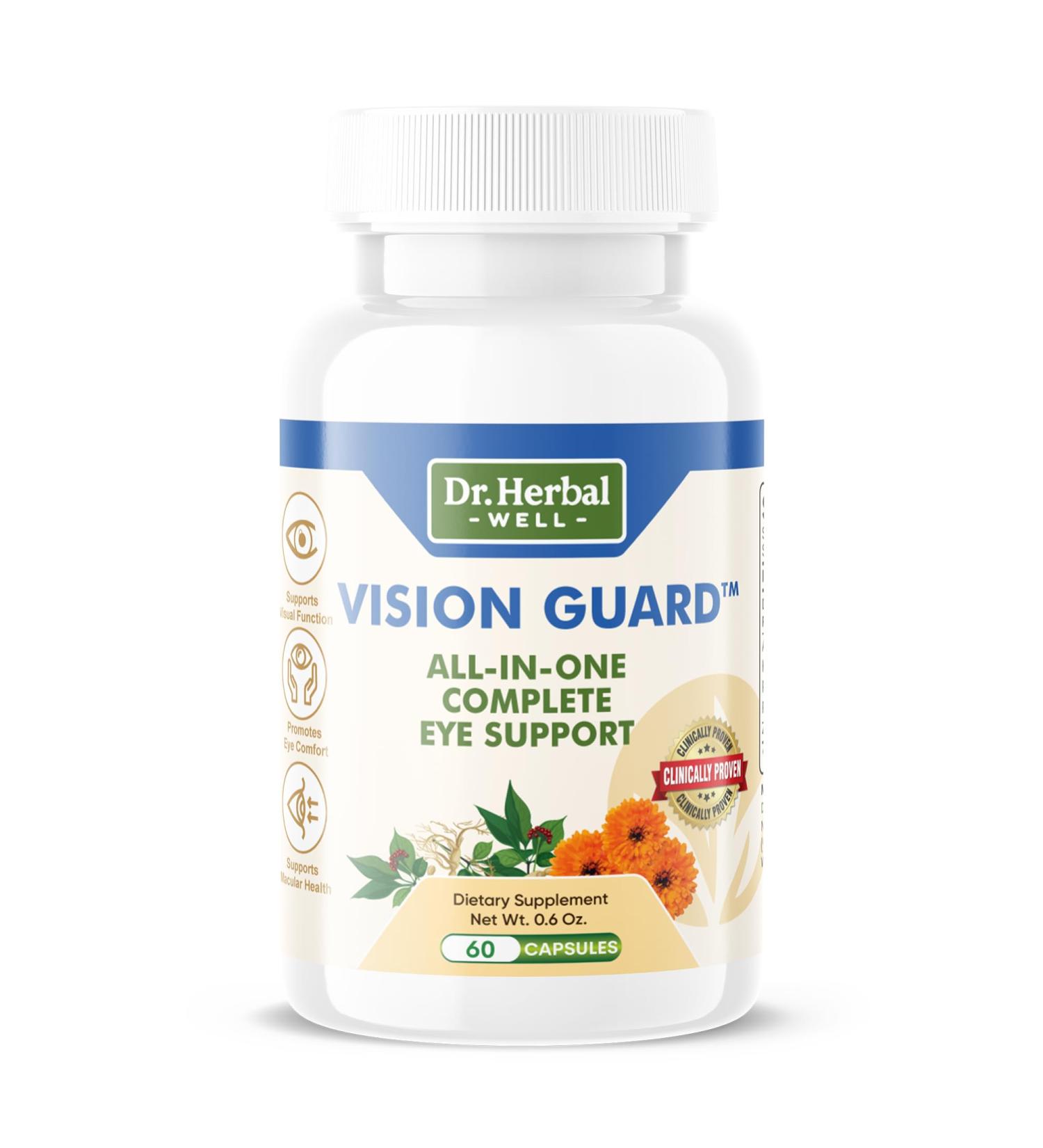 DR. HERBAL WELL Vision Guard All in One Complete Eye Support 60 Capsules - Buy Online on GoSupps.com