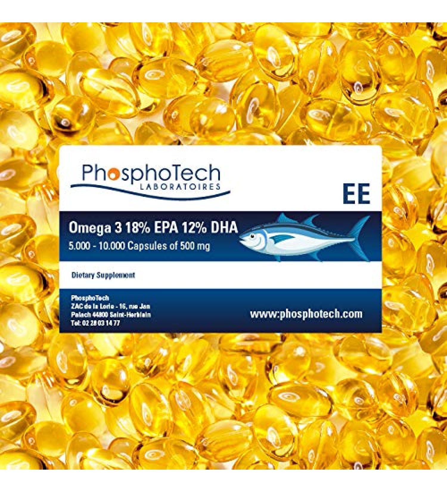 Omega 3 18/12TG 500 mg - Boxes of 1,000 or 10,000 capsules - Boxes of 1,000 or 10,000 capsules (1000)