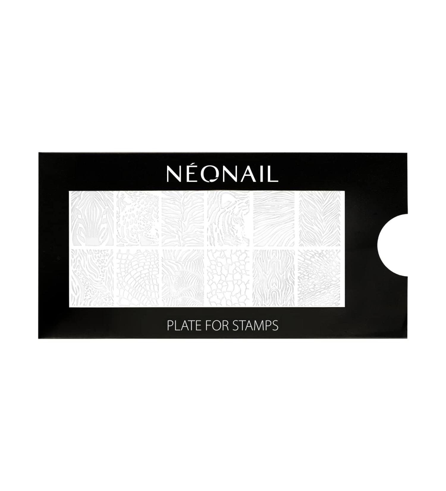 Neonail Stamping Plate 12 - Create Stunning Nail Art & Designs | Nail Stencils for French Nails | High-Quality Nail Stamp Schablone - Buy Online on GoSupps.com