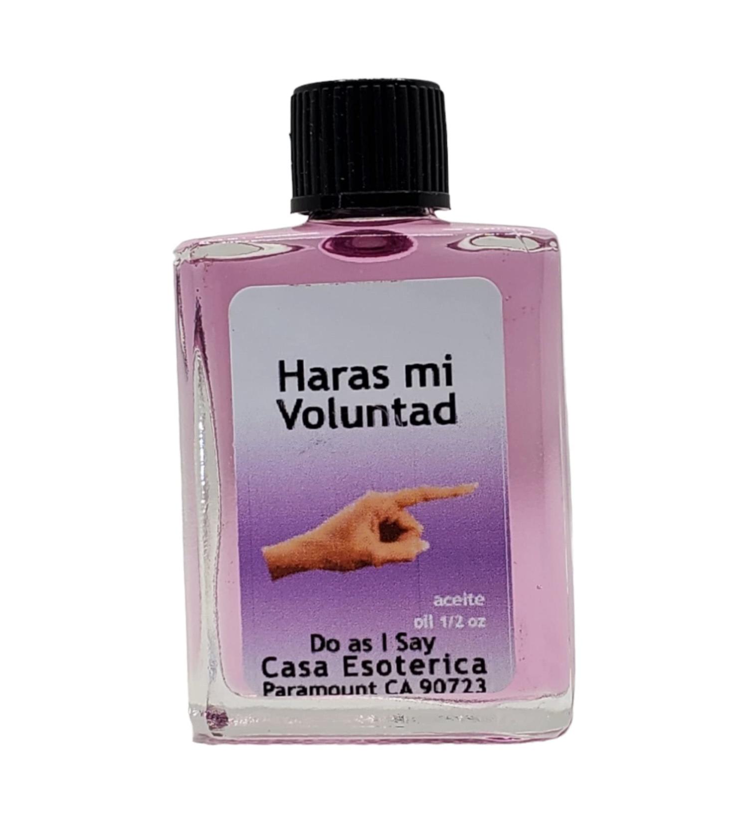 Do As I Say Oil (Haras mi Voluntad Aceite) Spiritual Anointing Oil by CASA ESOTERICA MAGICK SPACE - Commanding Spell - for Gaining Power & Control Over Others-0.5 FL OZ (1 Pack)