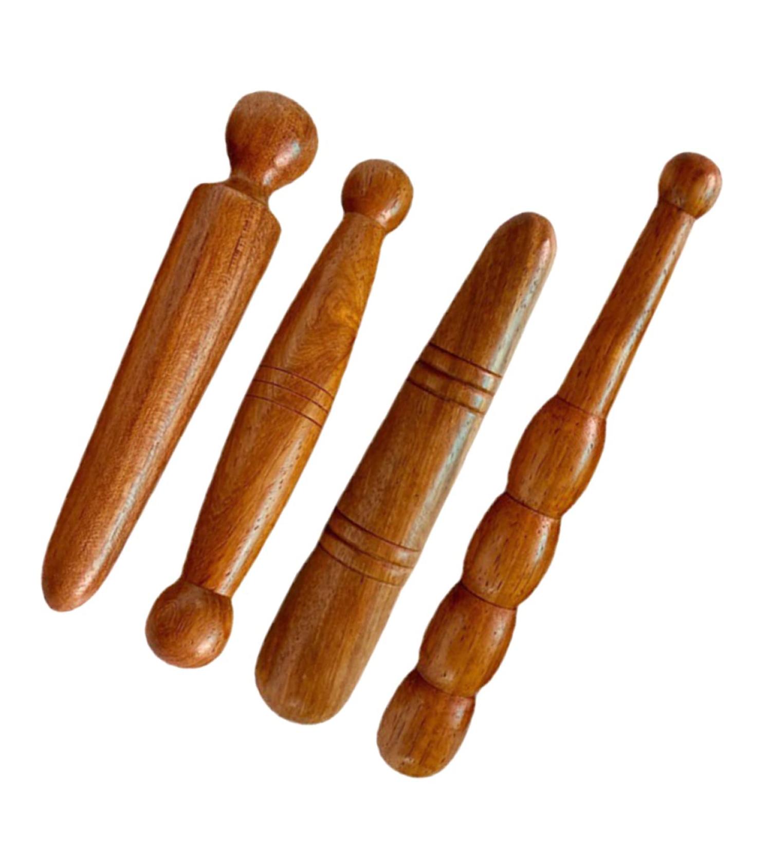 BCOATH 4-Piece Foot Massager Set | Portable Acupuncture & Reflex Zone Massage Device | Hand & Foot Massage Tool for Ultimate Relaxation - Red Pear - Buy Online on GoSupps.com