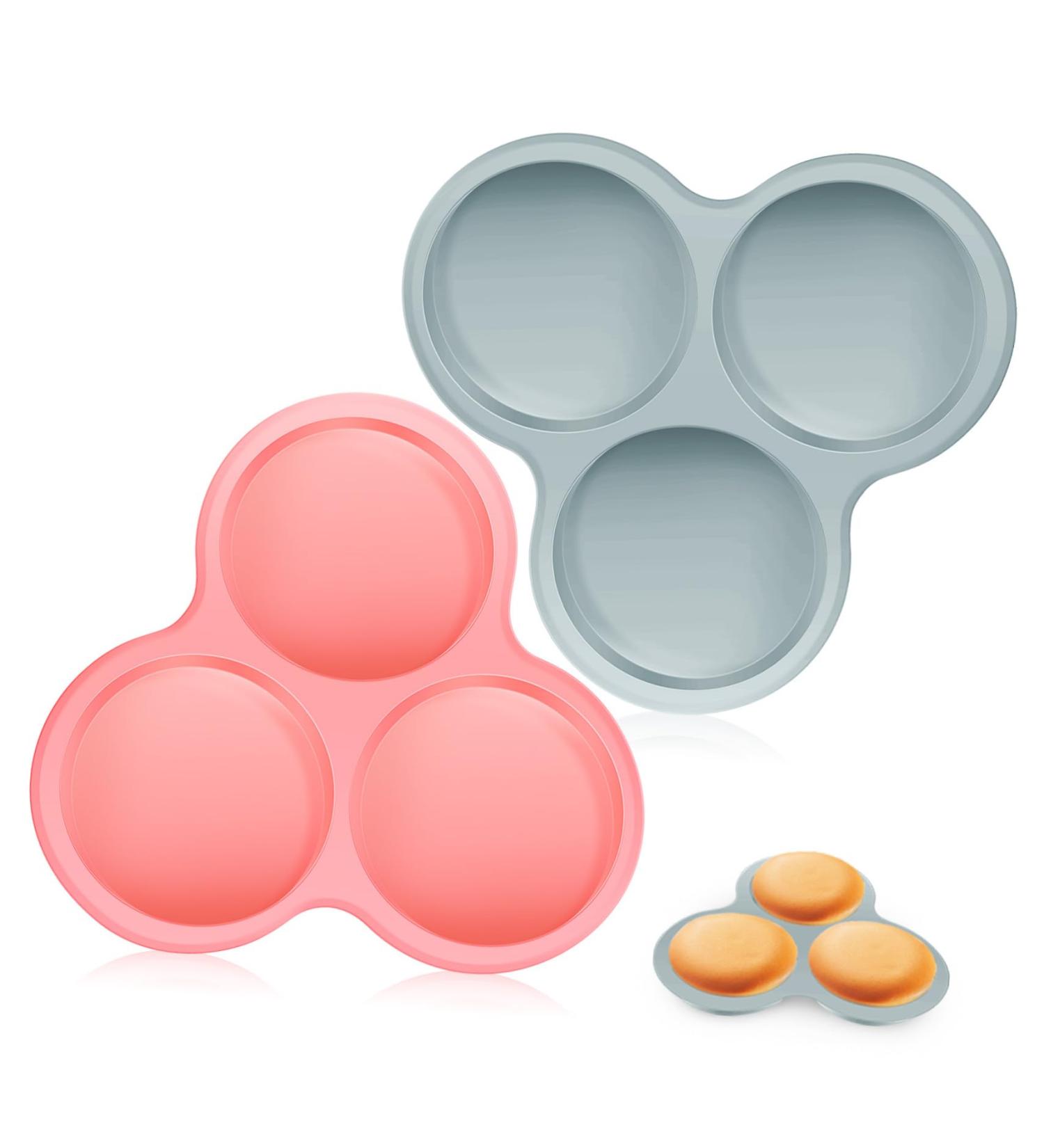 Alipis 2 Pcs Cake Mold (1 Blue + 1 Pink) Paper Cups Cake Pan Pancake Molds Cake Puck Mold Bakeware Pancakes - Buy Online on GoSupps.com