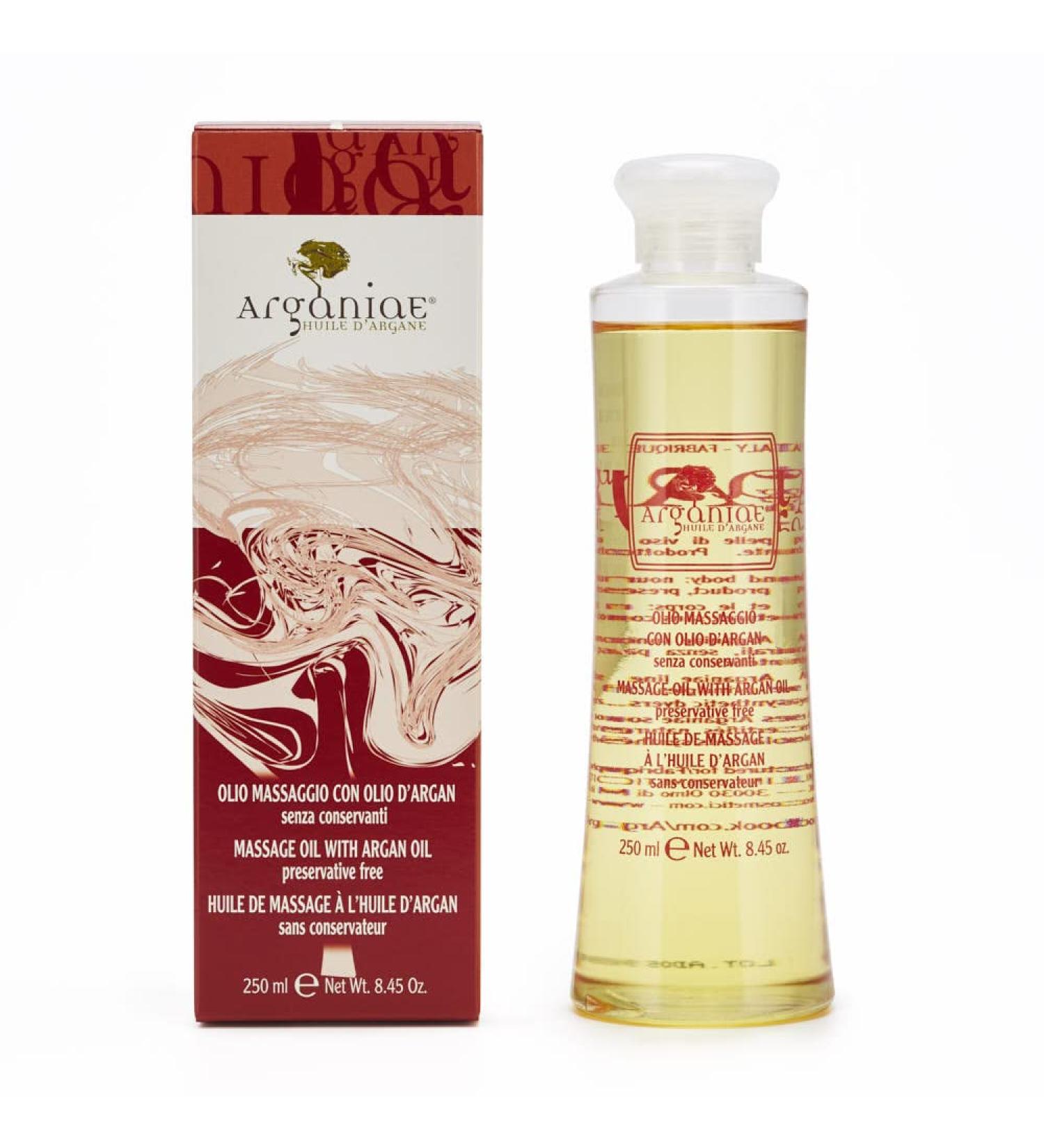 Massage Oil with Argan Oil 250ML - with Argan Oil Sweet Almond Oil Calendula Oil and Tocopherol (Vitamin E)