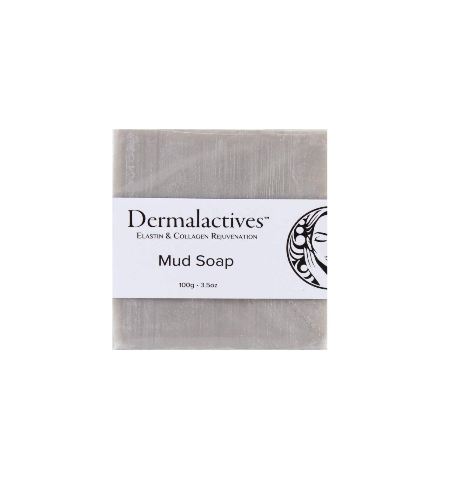 Dermalactives Enriched Dead Sea Minerals Mud Soap - Cleanses Body, Removes Oil-Based Debris - Buy Online on GoSupps.com