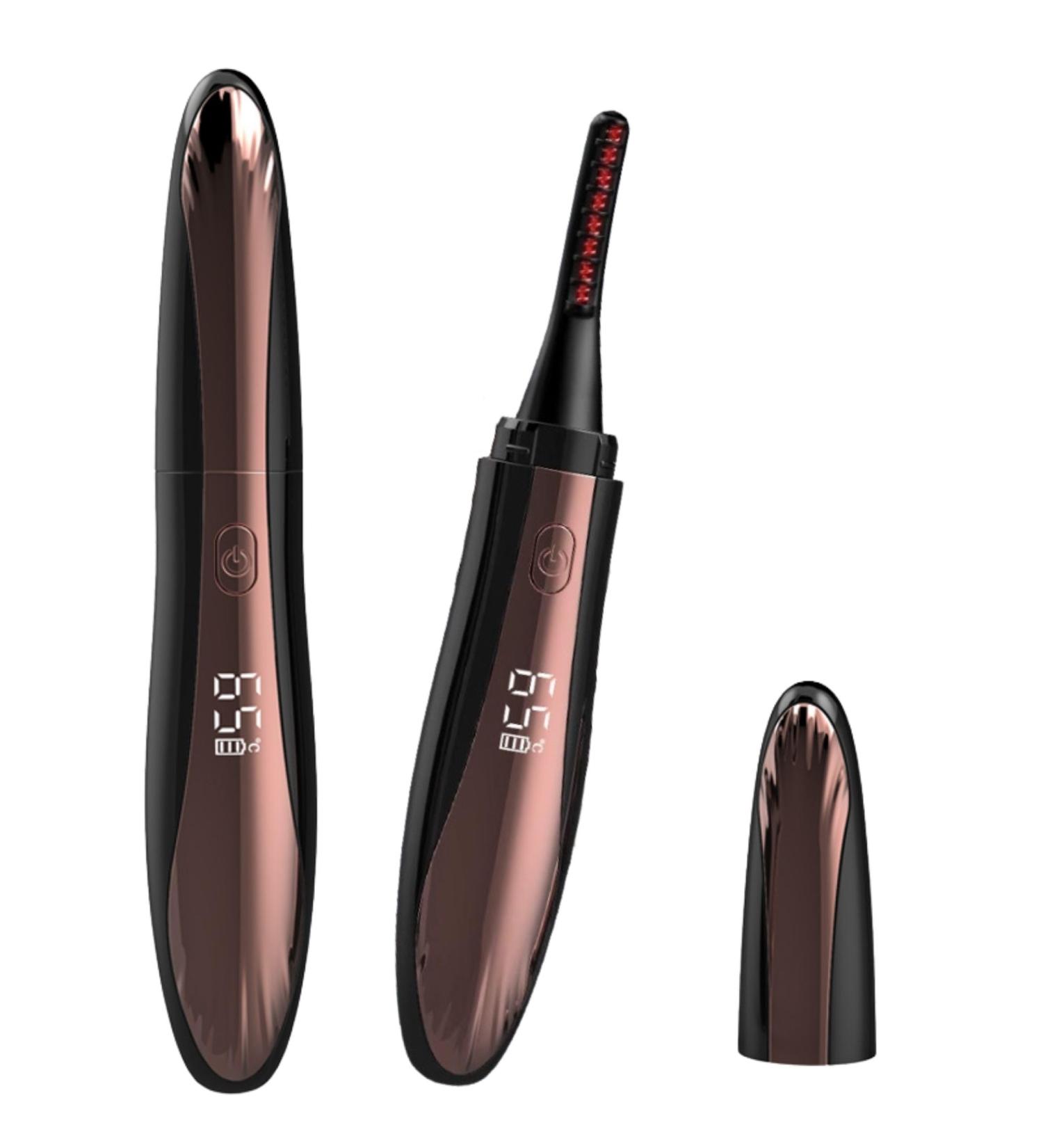 Buy Heated Eyelash Curlers - Electric Curling Tool with Comb 24-Hour Long Lasting USB-C Rechargeable 4 Heating Modes & LED Display - Perfect for Natural Curls - Buy Online on GoSupps.com