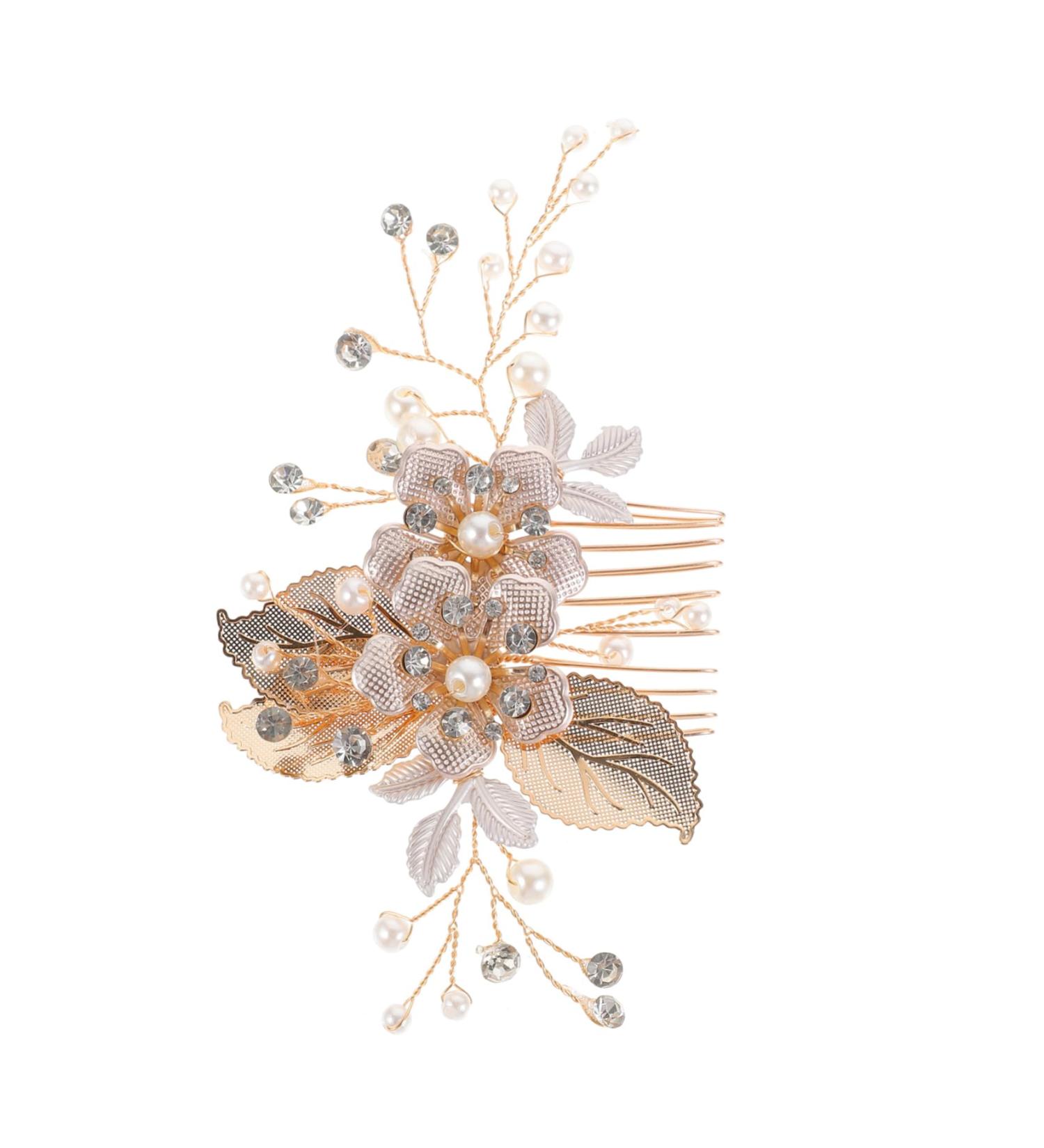 TOVINANNA Hair Comb Fairy Jewelry for Women Wedding Hair Clip Aesthetic Hair Accessories Hanfu Hair Accessories Bride Hair Accessories Flower Hair Accessories Hair Styling Accessories - Buy Online on GoSupps.com