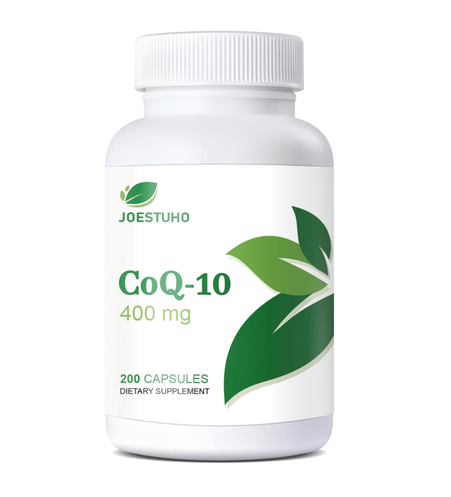 JOESTUHO CoQ10 400mg Supplement High Absorption Coenzyme Q10 for Energy Support Non-GMO Gluten-Free 200 Capsules - Buy Online on GoSupps.com