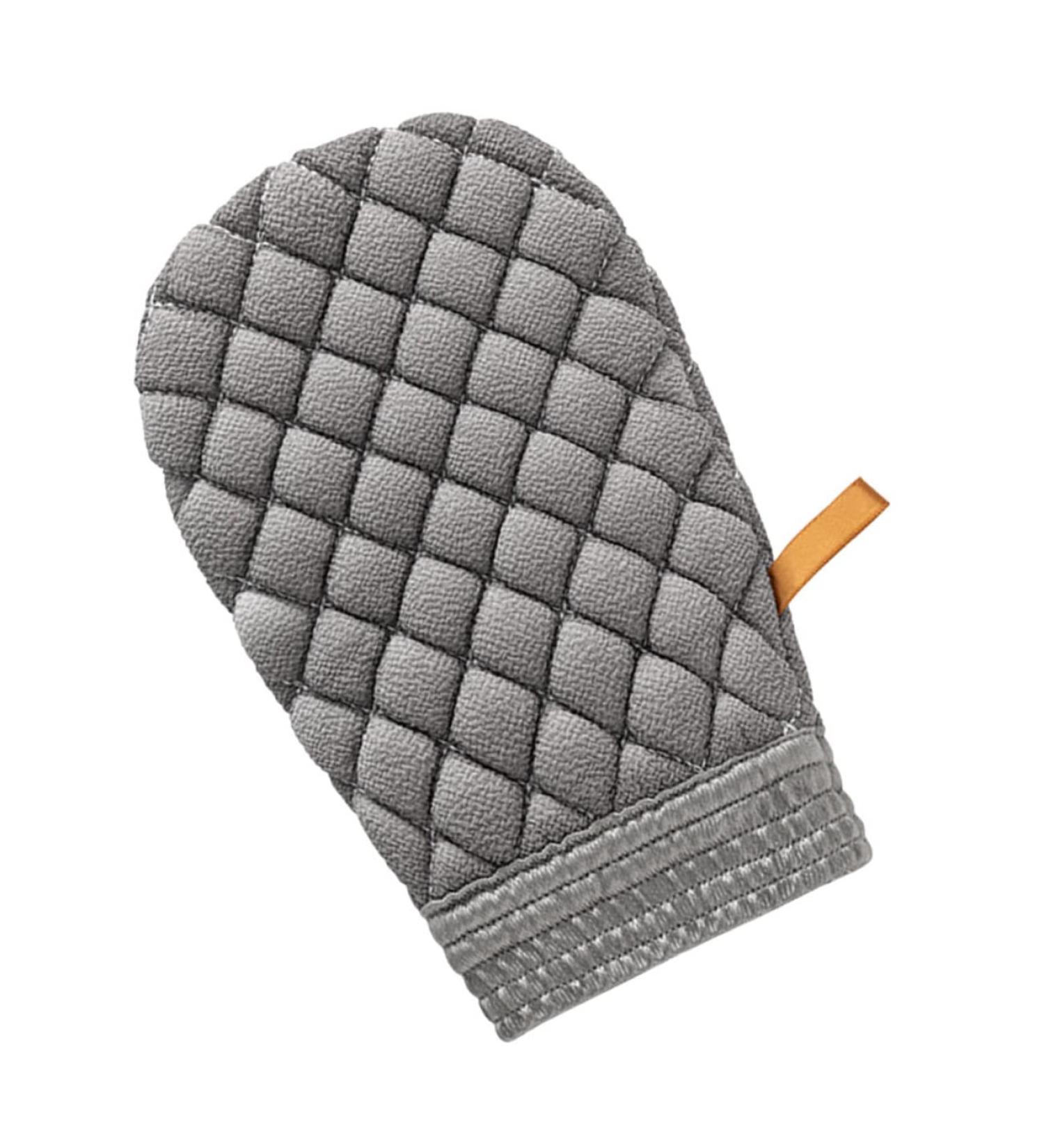 Zerodeko Men's Korean Exfoliating Body Scrubber Towel - Grey Viscose Bathing Mitt for Skin Massage - Buy Online on GoSupps.com