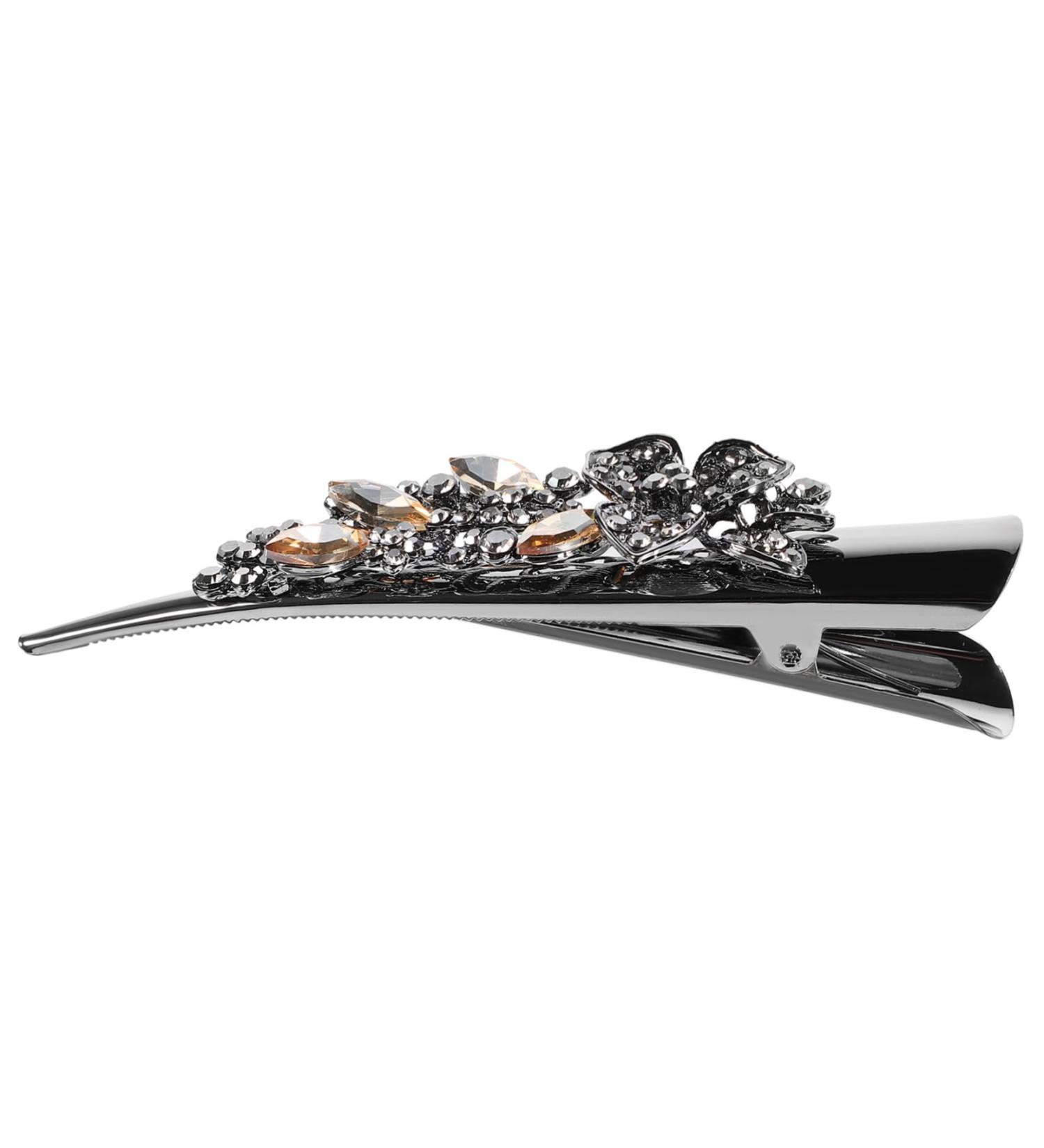 minkissy hair jewelry girls hair accessories hair clips for girls women hairpins girls hairpin girls hair clips rhinestone hair clip hair barrettes temperament rhinestones Miss back of head - Buy Online on GoSupps.com