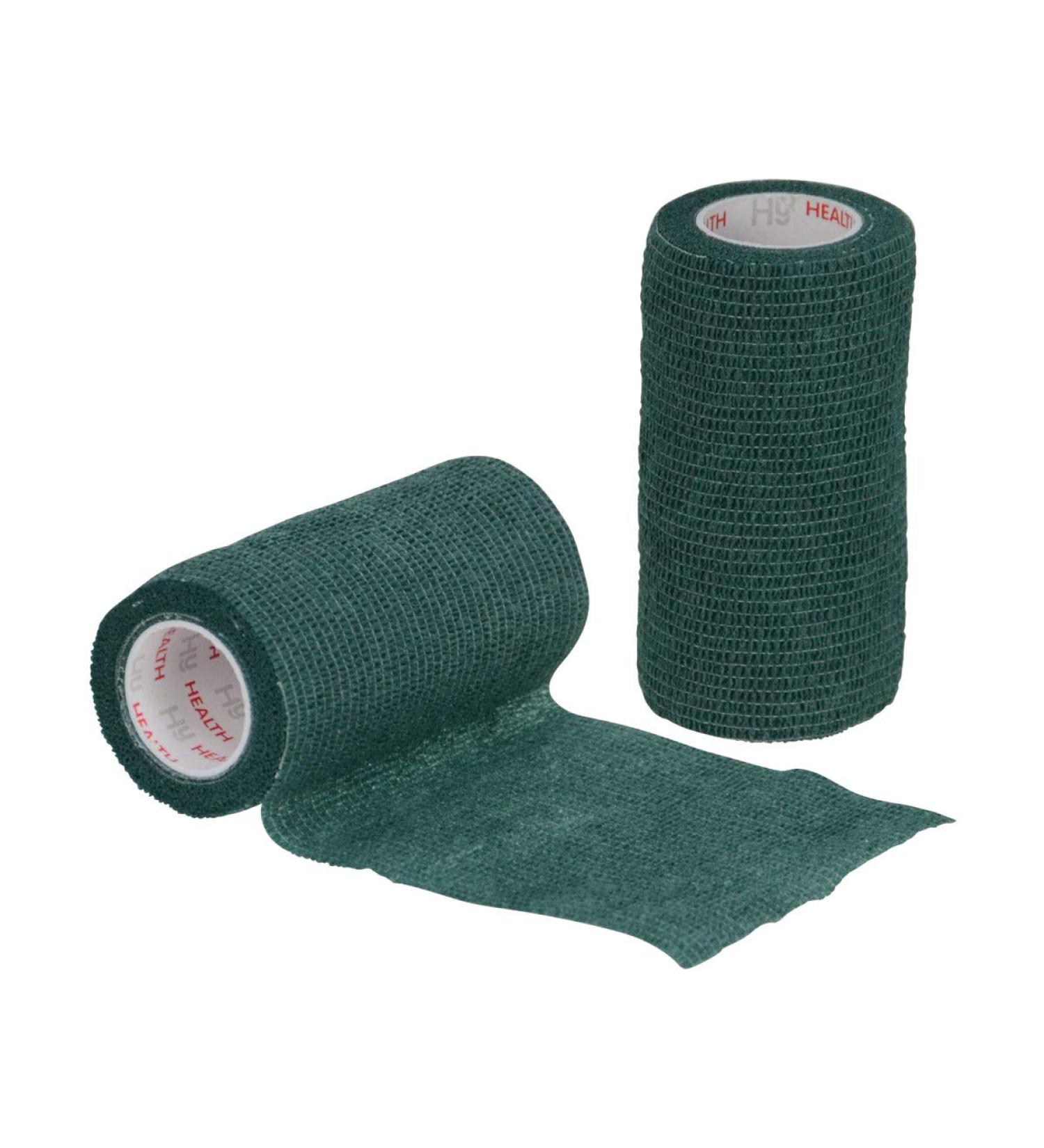 The Saddlery Shop HyHealth Sportwrap Vetwrap Style Bandage Hunter Green 10cm x 450cm