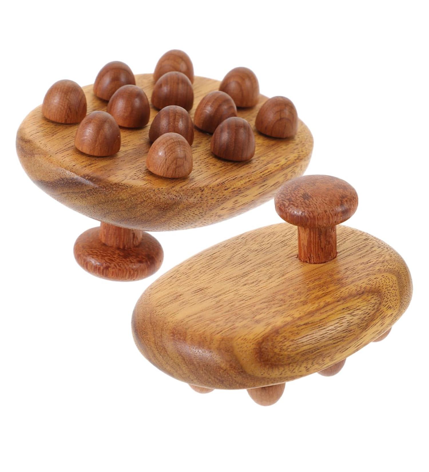 Beaupretty 2-Piece Natural Wood Massage Brush Set - Multi-Purpose Comb & Scalp Massager for Hair Care - Buy Online on GoSupps.com