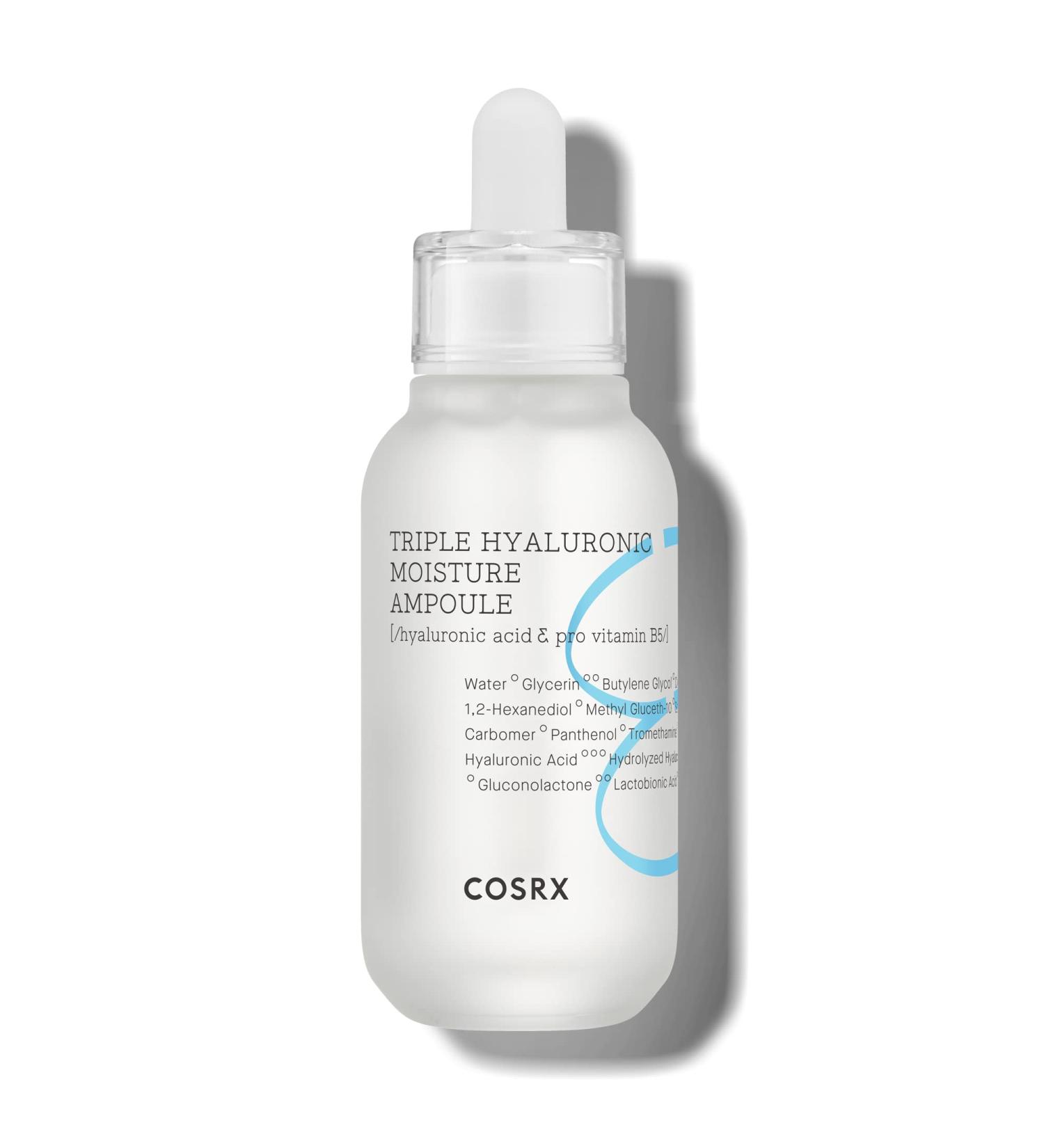 COSRX Hydrium Triple Hyaluronic Moisture Ampoule 40ml | Hyaluronic Acid Viscous Serum | Korean Skin Care Vegan Cruelty Free Paraben Free CPNP Registered - Buy Online on GoSupps.com