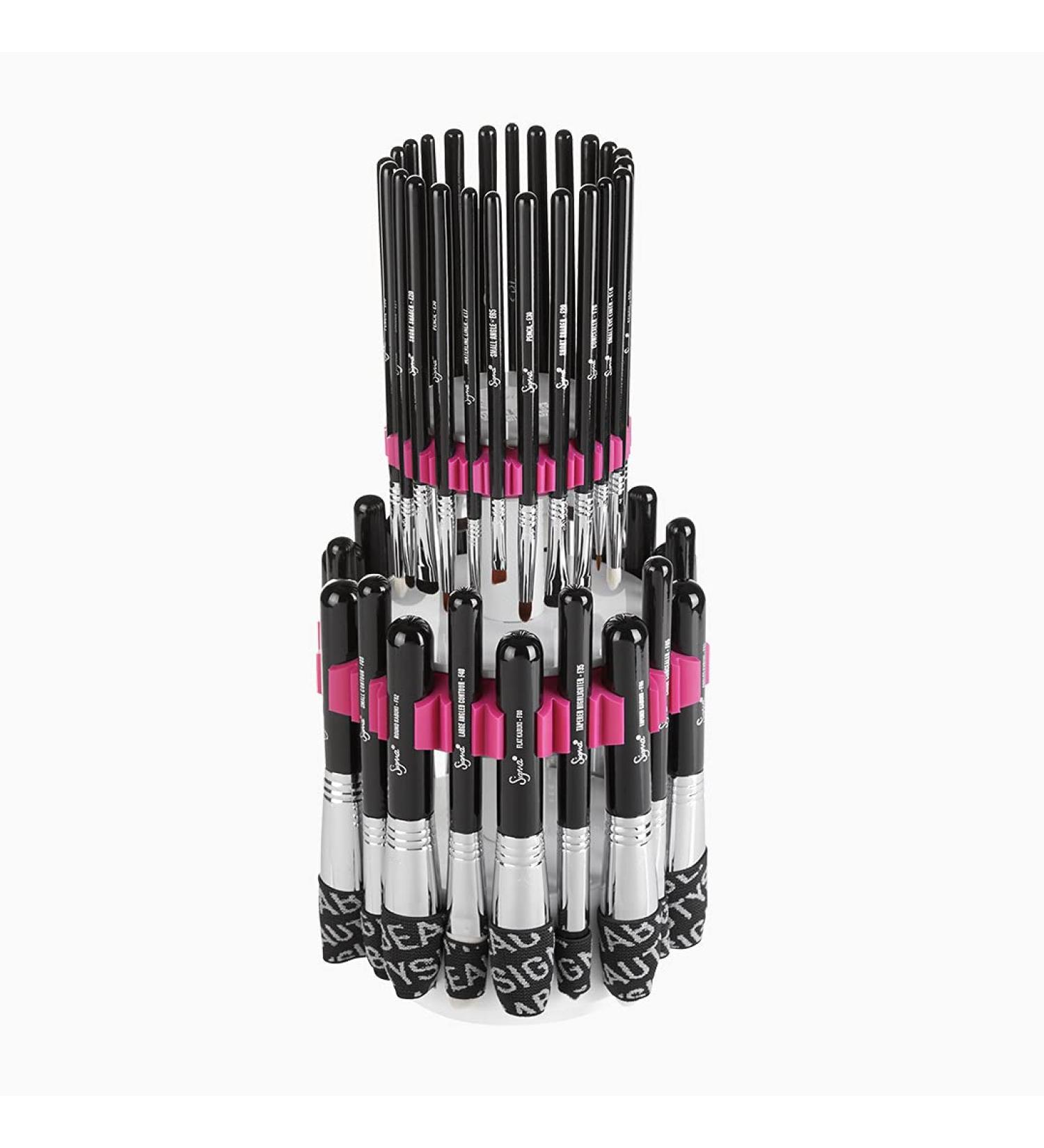 Sigma Beauty Dry'n Shape Tower for Face and Eyes - Face & Eye Makeup Brush Cleaning Tower - Holds Up to 44 Brushes - Dry and Shape Brushes After Cleaning to Restore Makeup Brushes