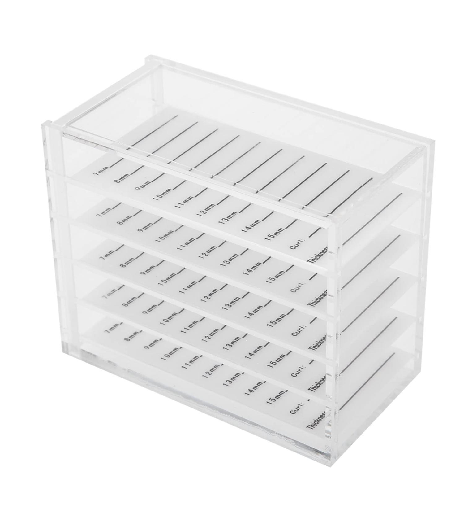 5-Layer Plastic False Eyelashes Storage Box - Makeup Organizer & Adhesive Palette Holder for Women & Girls - Buy Online on GoSupps.com