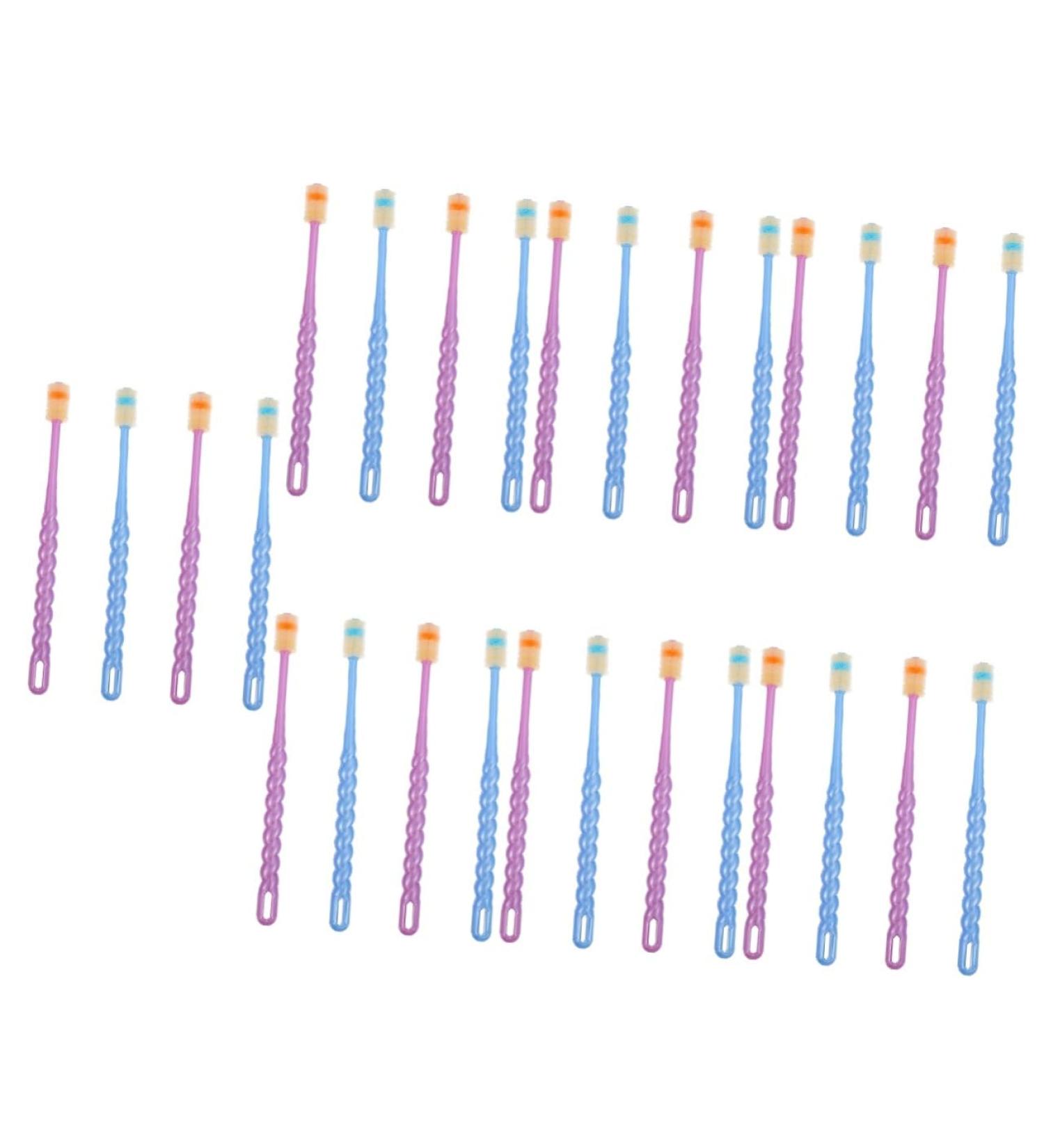 Frcolor 28 STK Baby Toothbrush Set - Ultra Soft Silicone Bristles for Infants 12 Months+ - Gentle Dandelion Design for Effective Oral Care - Buy Online on GoSupps.com