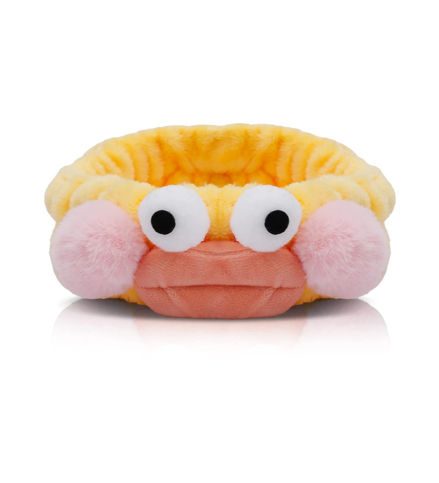 Hofar Face Wash Headband Hairband - Yellow Coral Fleece Cartoon Cute Hair Accessories - Buy Online on GoSupps.com