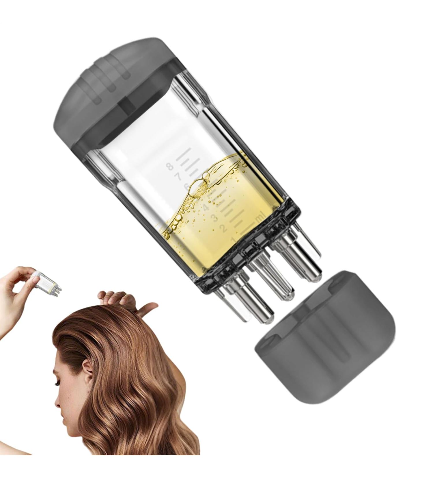 Hair Oil Applicator Compact Oil Dispenser for Travel Light Care Products for Youth Family Women Men Wife Teenagers Daughter Husband Friends Black - Buy Online on GoSupps.com