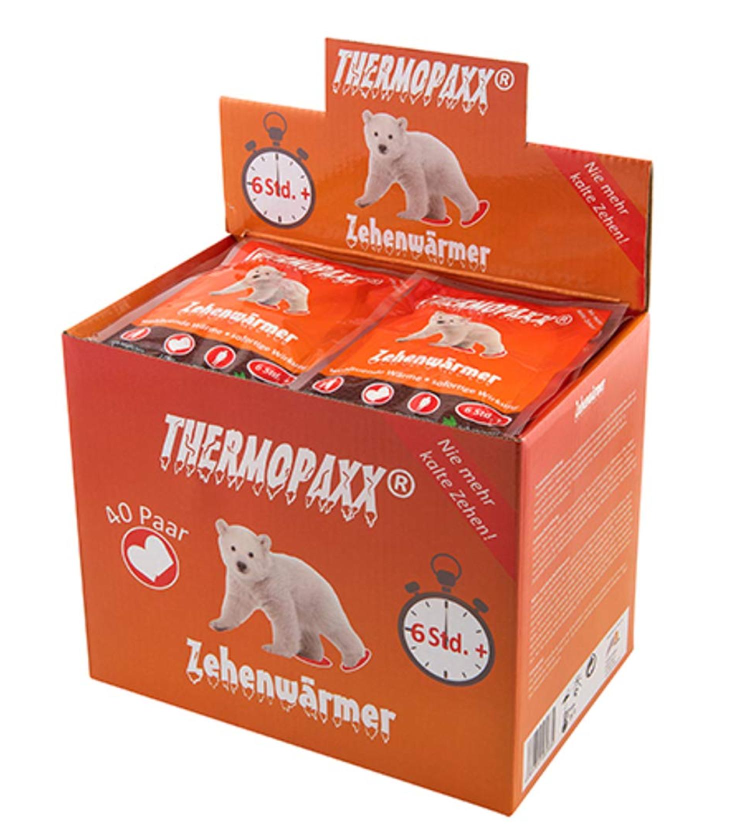 Thermopaxx Toe Warmers - 40 Pair Advantage Box | Self-Adhesive 7 Hours of Natural Warmth for All Shoes - Buy Online on GoSupps.com