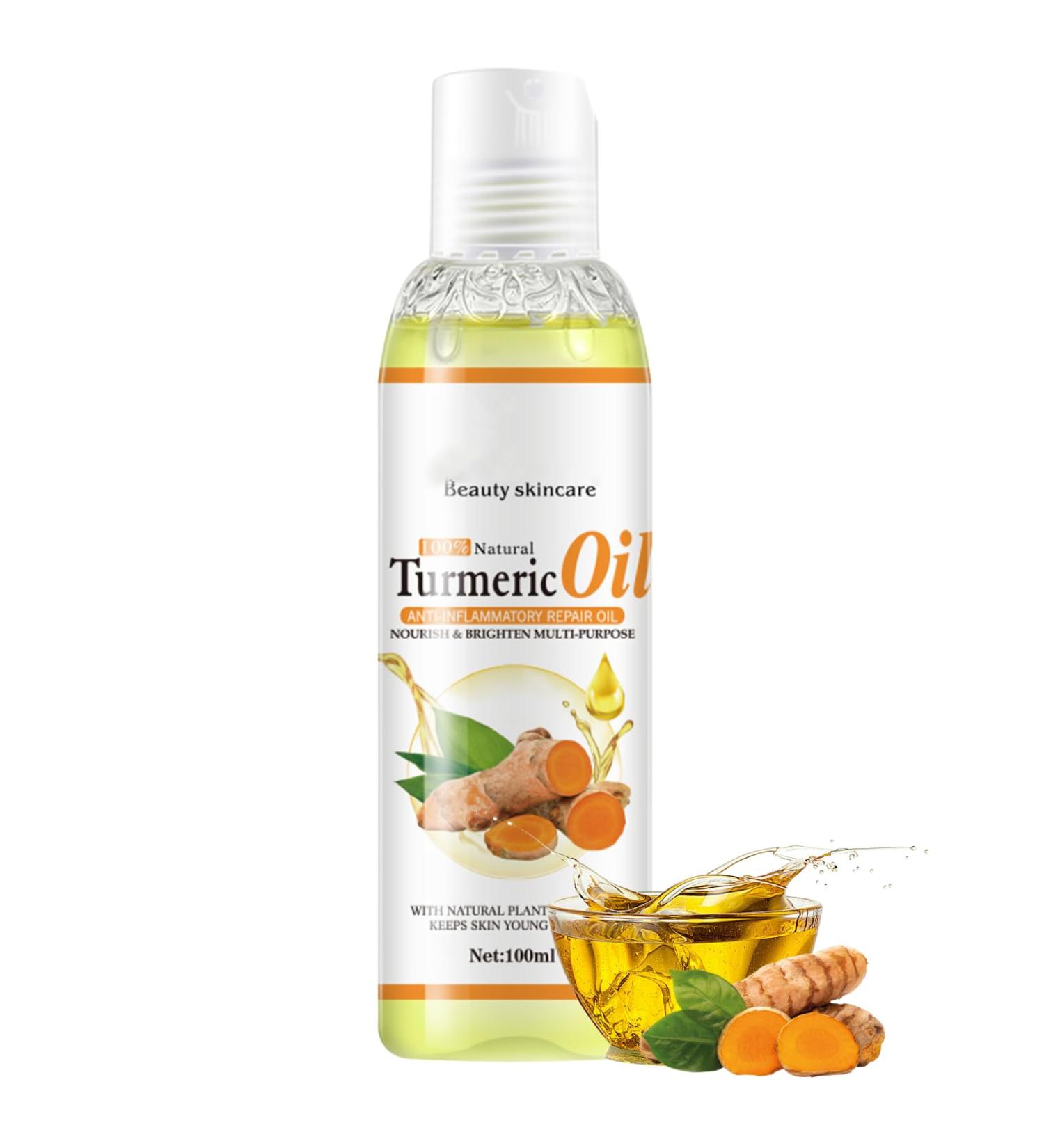 Turmeric Oil - Natural Turmeric Body Oil for Women - Hydrating Skin&Face&Body Oil 100ml - Turmeric Essential Oils for Skin Rapair Reduce Dark Spot Bright Nourish - Buy Online on GoSupps.com