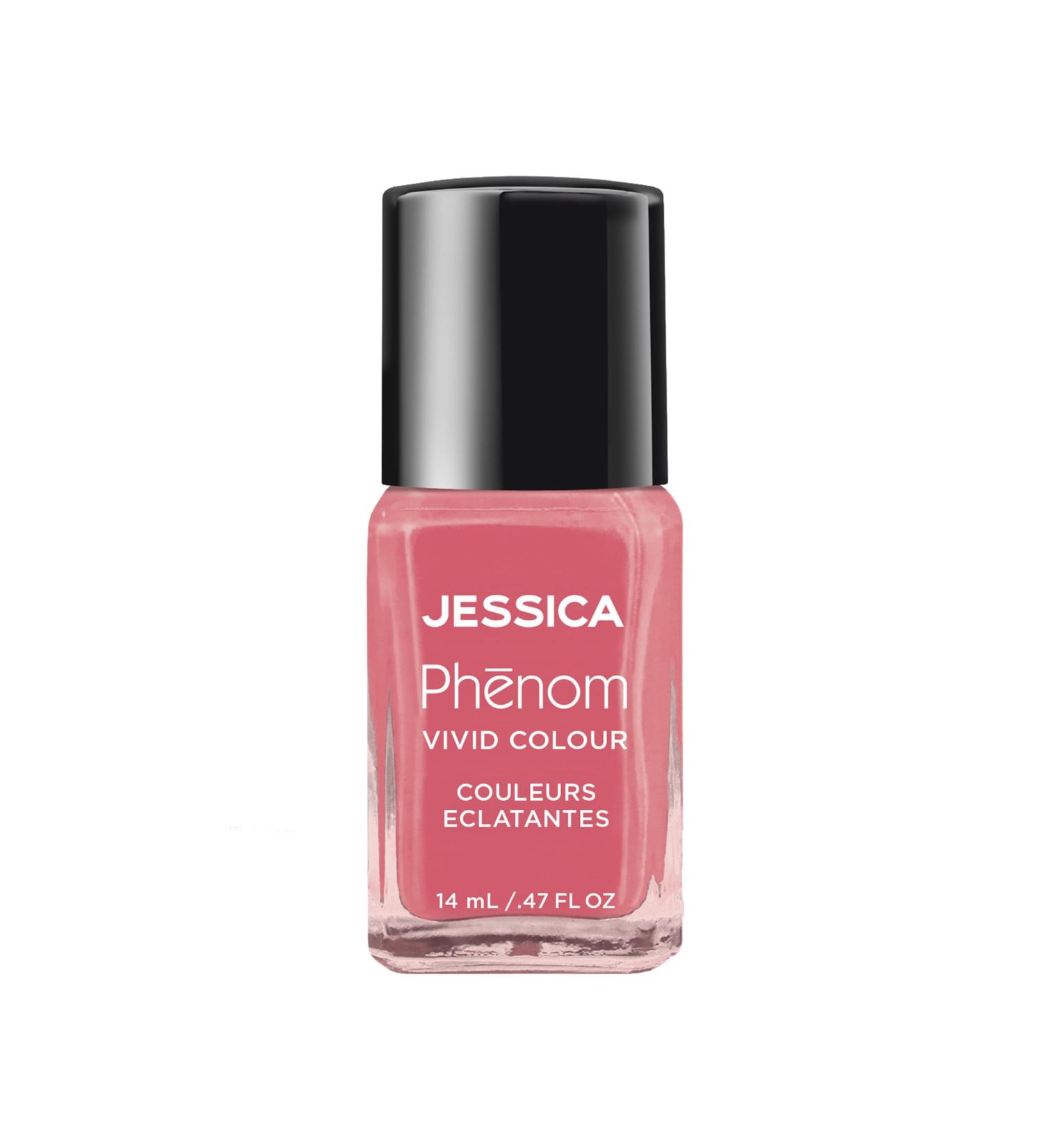 JESSICA | Phenom Vivid Colour Nail Polish | Long-lasting Gel-like Nail Polish without UV Lights coming in vivid & pigmented colours | Rare Rose | 14 ml - Buy Online on GoSupps.com