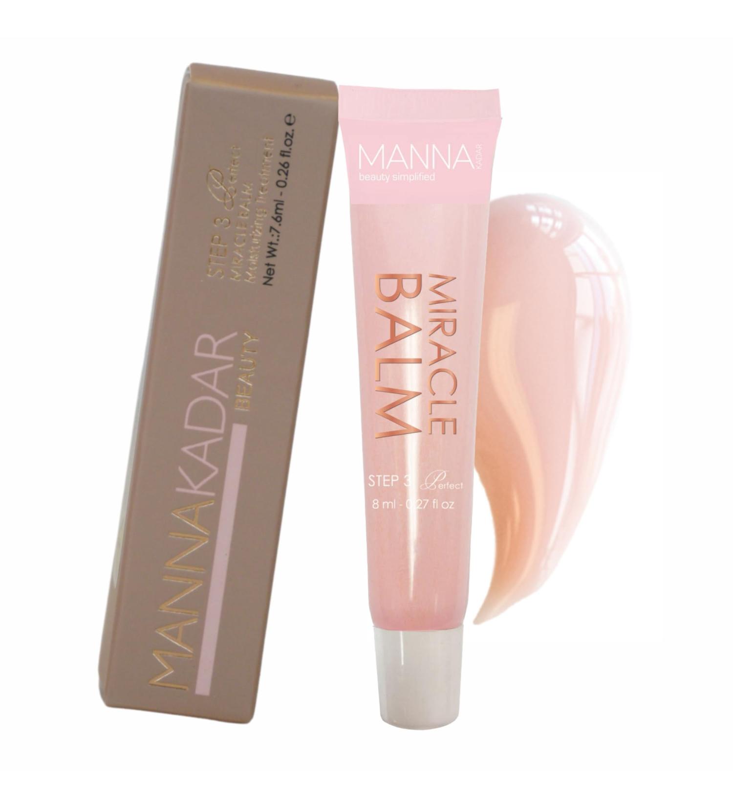 Manna Kadar Beauty Miracle Balm - Multi-Purpose Squeeze Balm for Lips Cuticles and Elbows Hydrates and Nourishes Sheer Blend to Match Skin Tone with Argan Oil Vitamin A and Vitamin E .21 Oz - Buy Online on GoSupps.com
