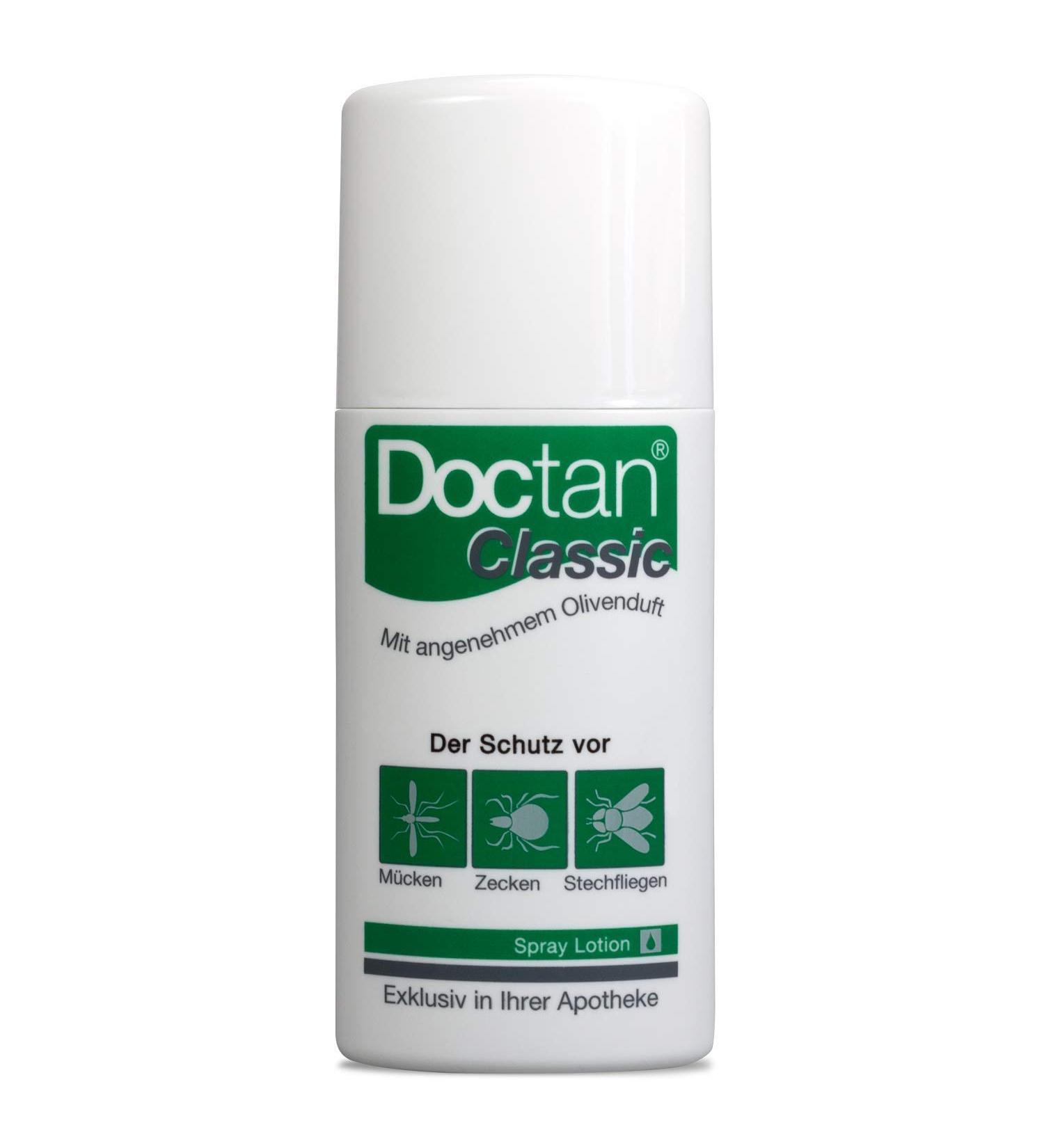Doctan Classic Lotion | 12-Hour Protection Against Mosquitoes Ticks & Biting Flies | Malaria & Zika Virus Defense | Olive Scent | International Shipping - Buy Online on GoSupps.com