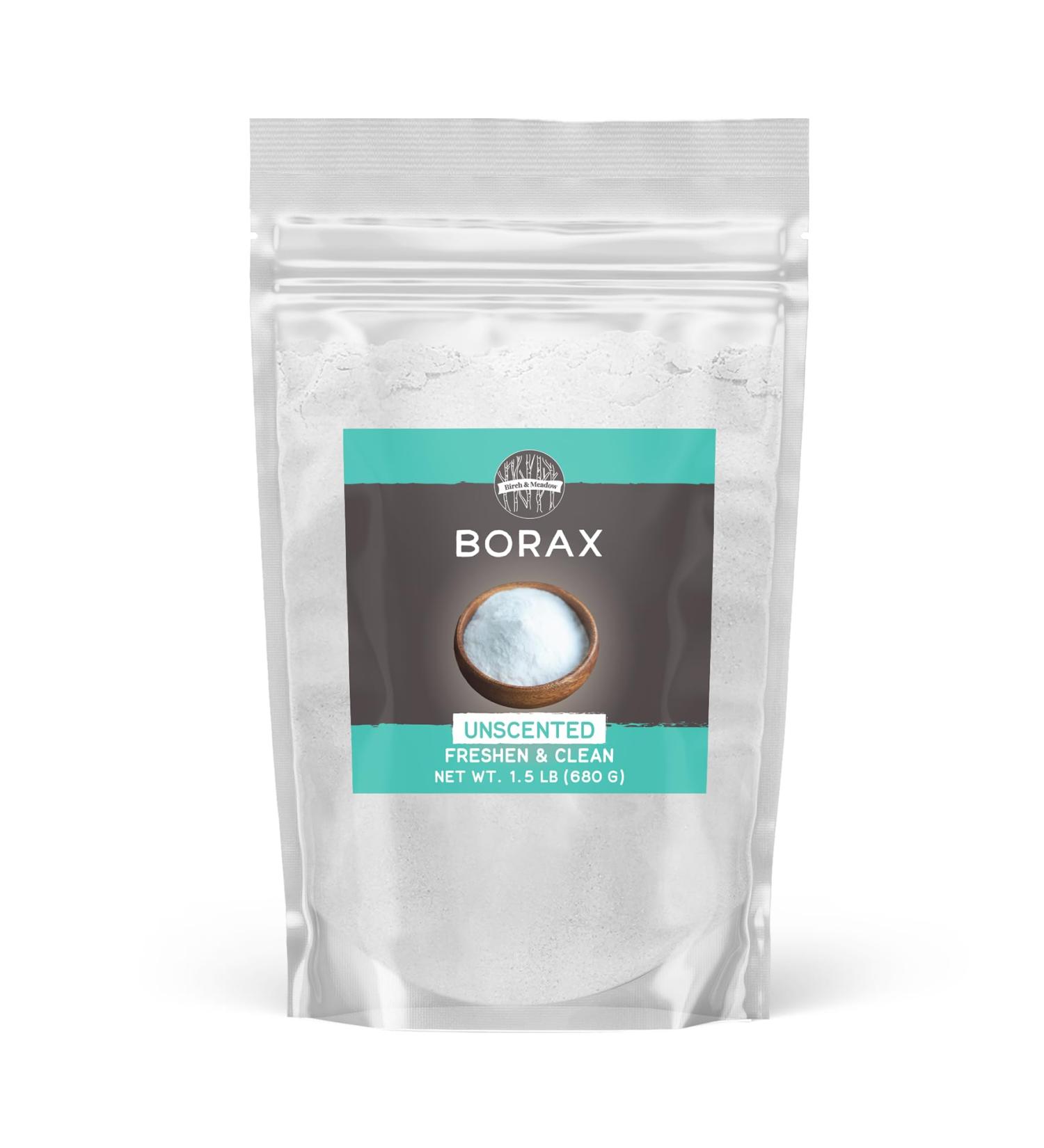 BIRCH & MEADOW Borax 1.5 lb - Unscented Cleaning & Laundry | Eco-Friendly International Shipping - Buy Online on GoSupps.com