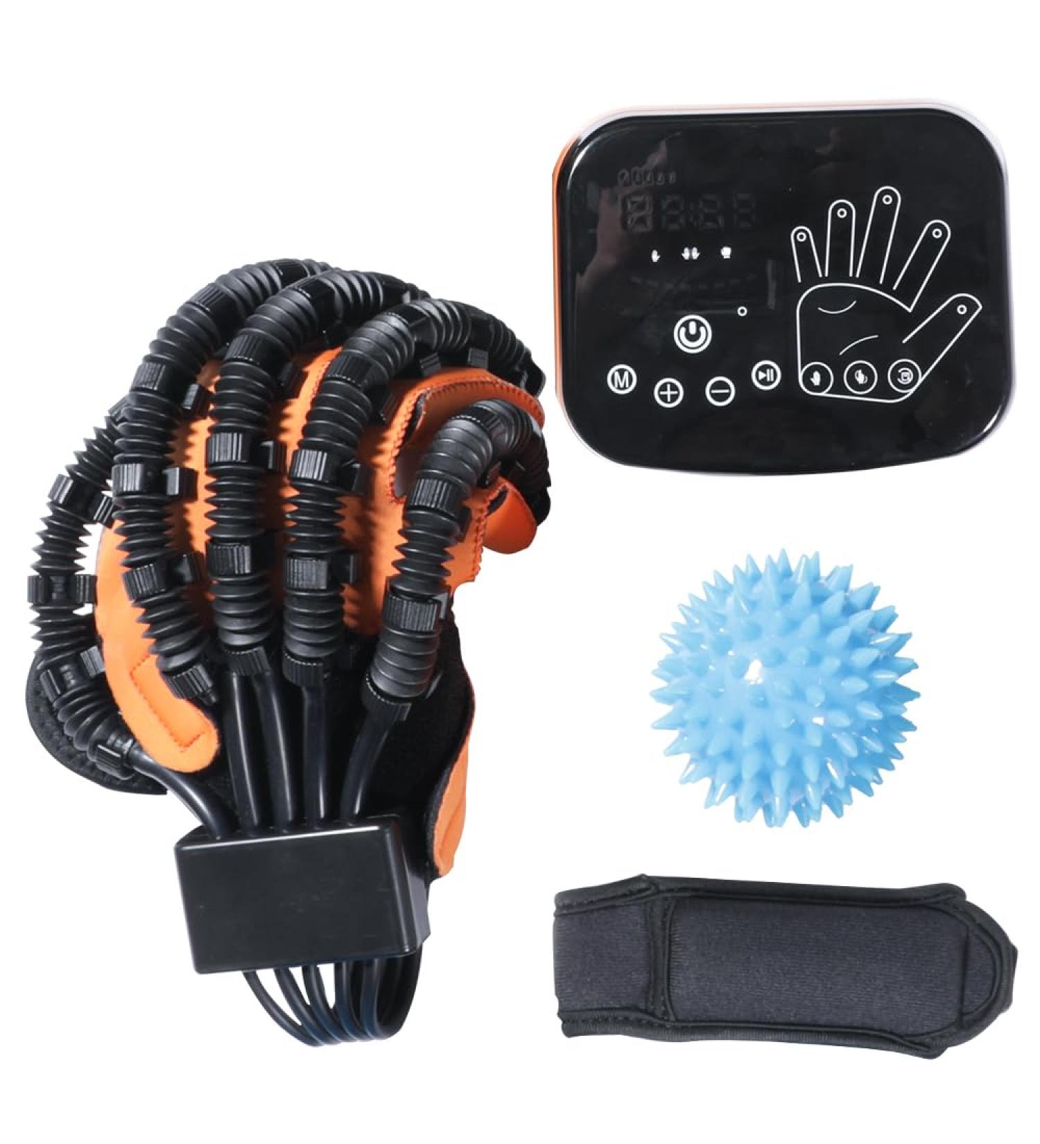 Buy Matybobe Rehabilitation Robot Gloves - Hand Dysfunction Training Device with USB Chargeable LED Display for Stroke Recovery 8 Intensity Levels 3 Modes - Left/Right Hand Options - Buy Online on GoSupps.com