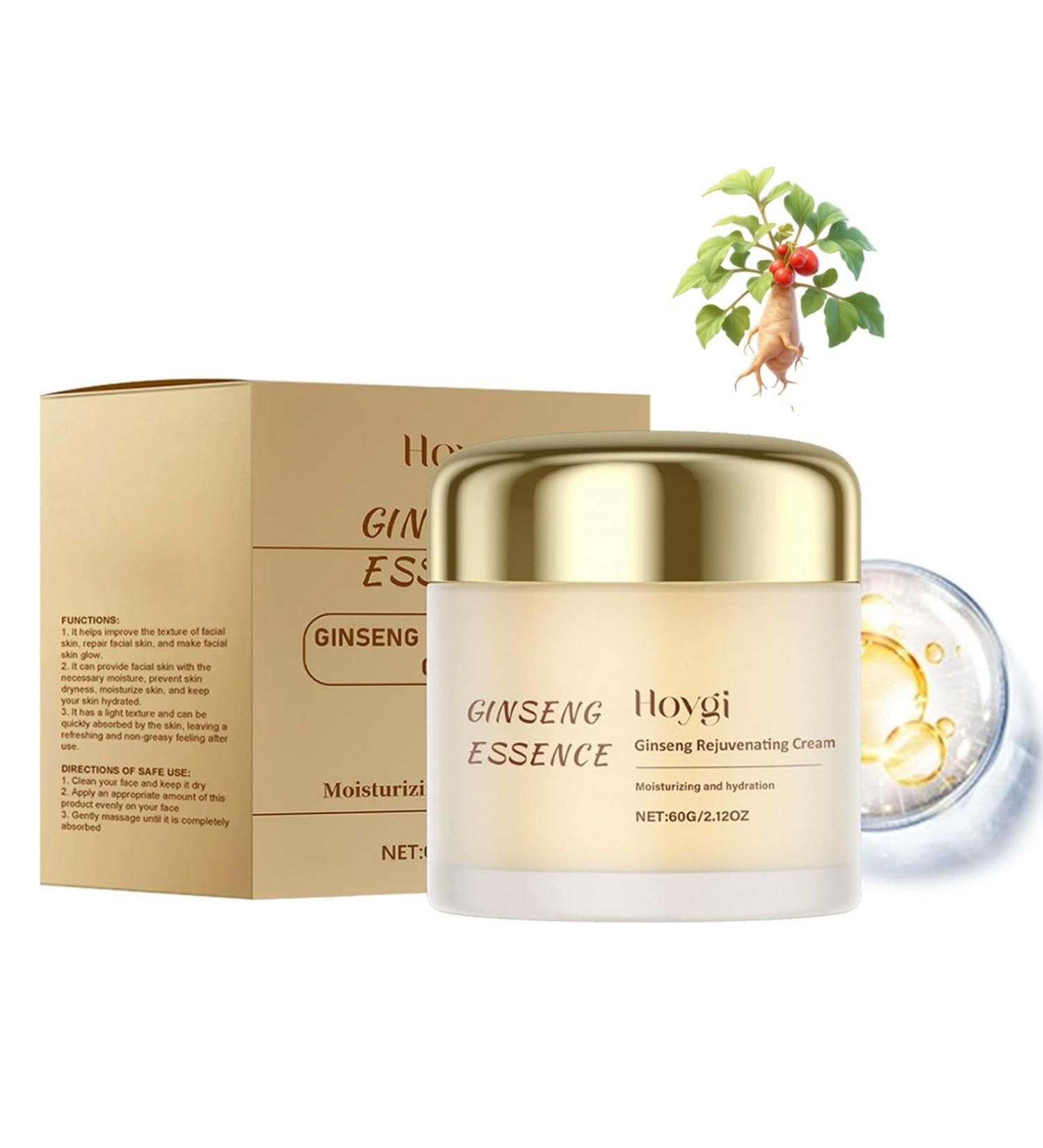 Grospe Ginseng Rejuvenating Cream - Anti-Aging Moisturizer with Ginseng Essence & Hyaluronic Acid for Wrinkles & Deep Hydration - 2.12 Oz - Buy Online on GoSupps.com