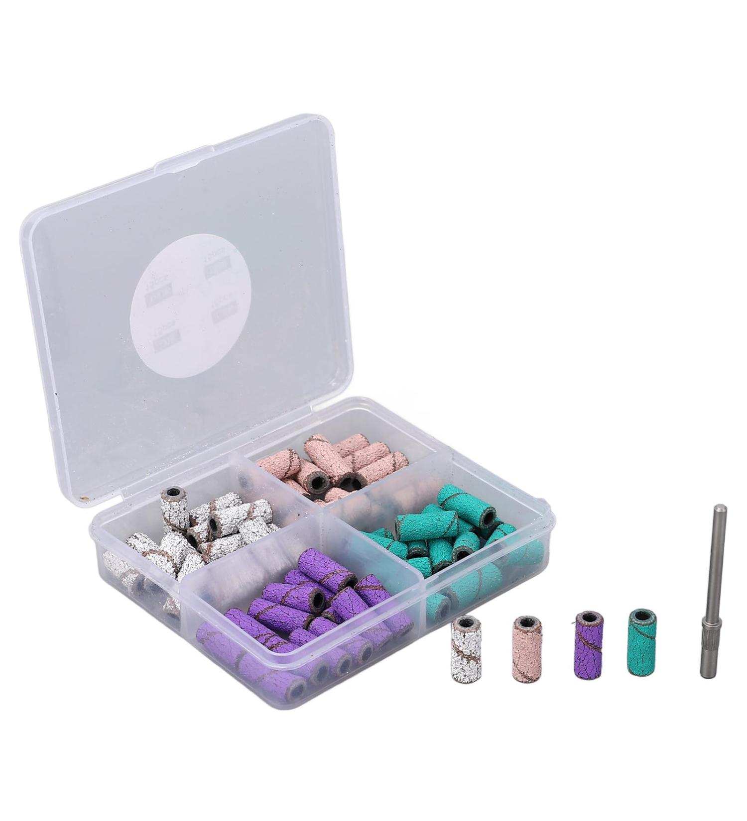 Nail Sanding Bands Mandrel Bit Foot Care Set Dead Skin Removal Professional Manicure Tool with Premium Sand Materials for Home Foot Care Ease Nail Removal and Polishing - Buy Online on GoSupps.com